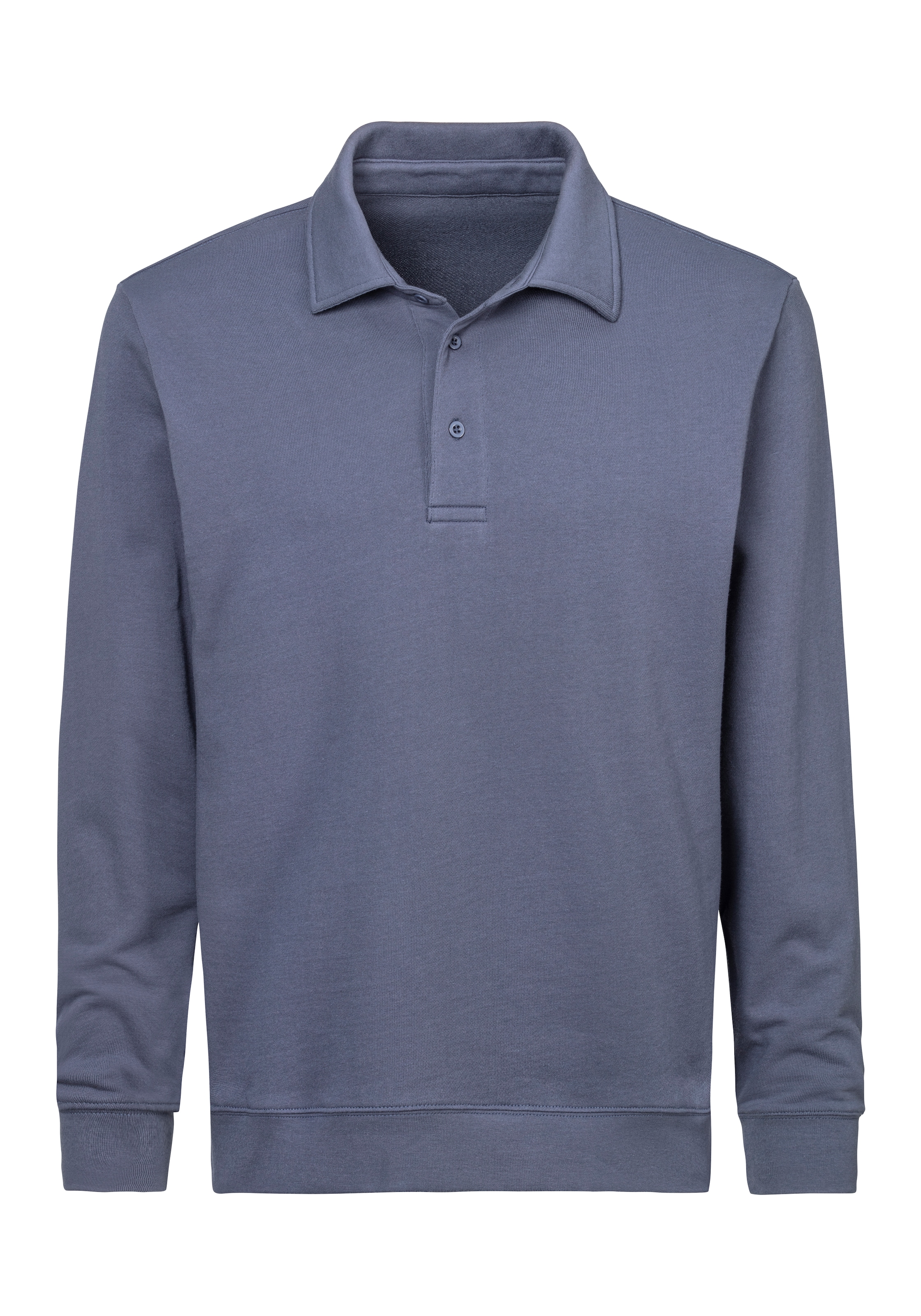 John Devin Sweatshirt, Langarm, Sweatshirt mit Polokragen, Baumwolle