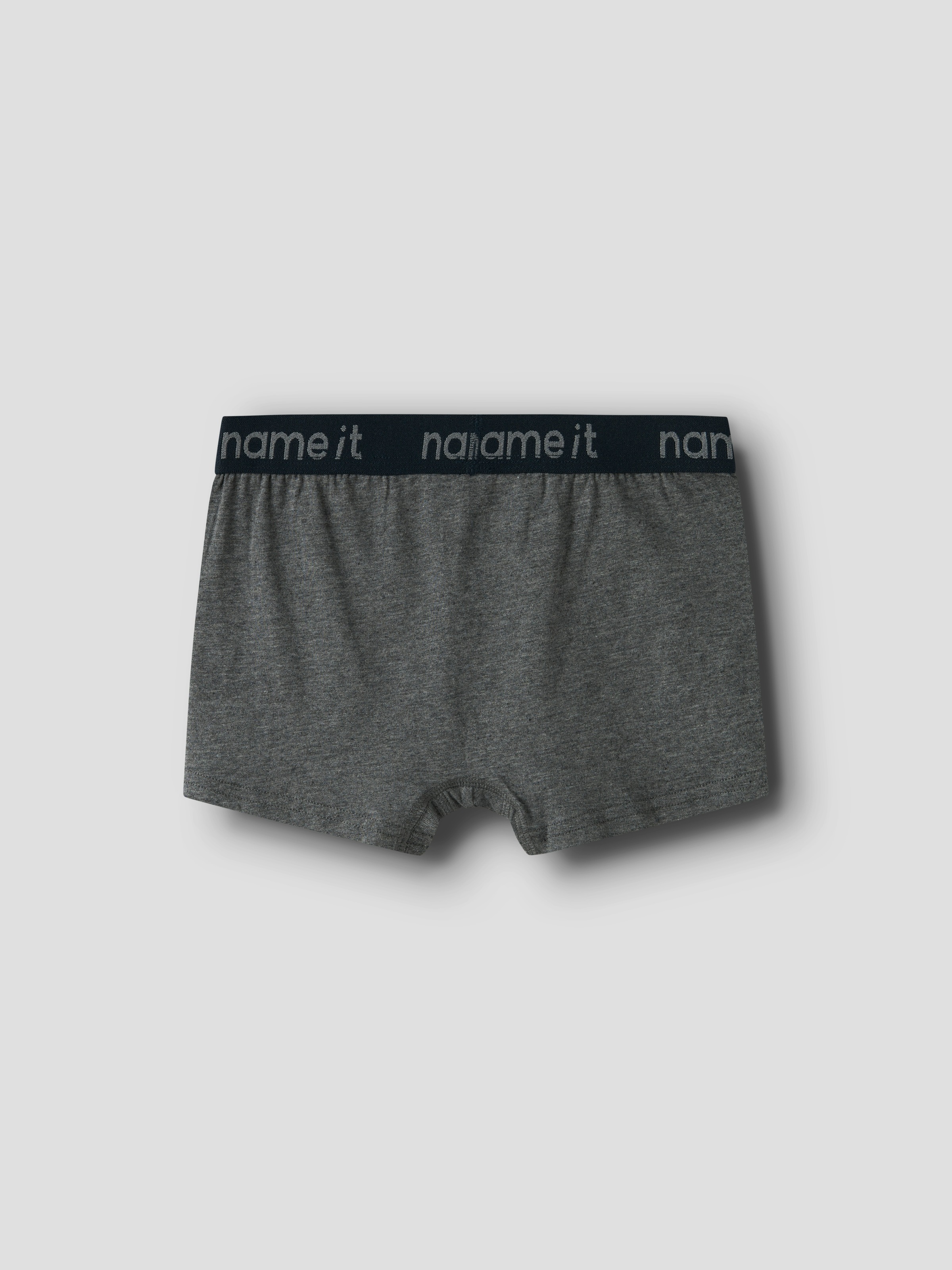 Name It Nkmboxer 3p Boxer Trunks Dark Grey Melange 122/128 3