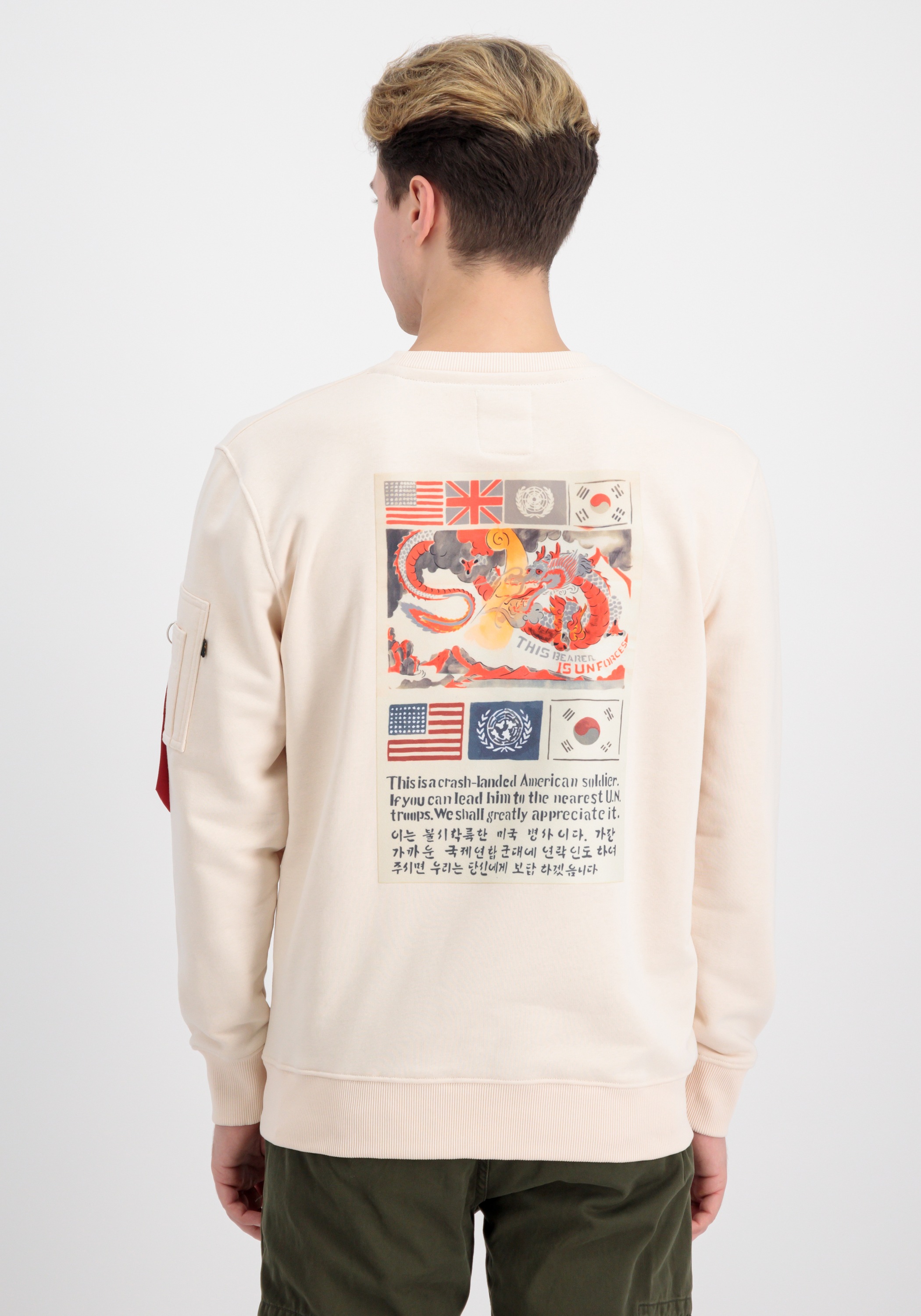 Alpha Industries Sweater »Alpha Industries Men - Sweatshirts USN Blood Chit Sweater«