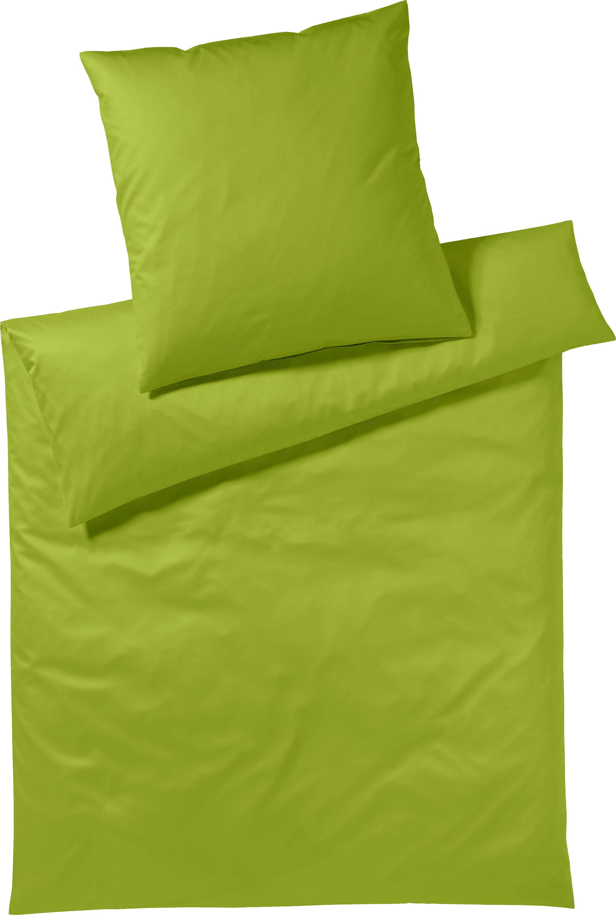 Yes for Bed Bettwäsche "Pure & Simple Uni in Gr. 135x200, 155x220 oder 200x200 cm" 2 Stk. Bettwäsche aus Baumwolle, zeitlose Bettwäsche mit seidigem Glanz