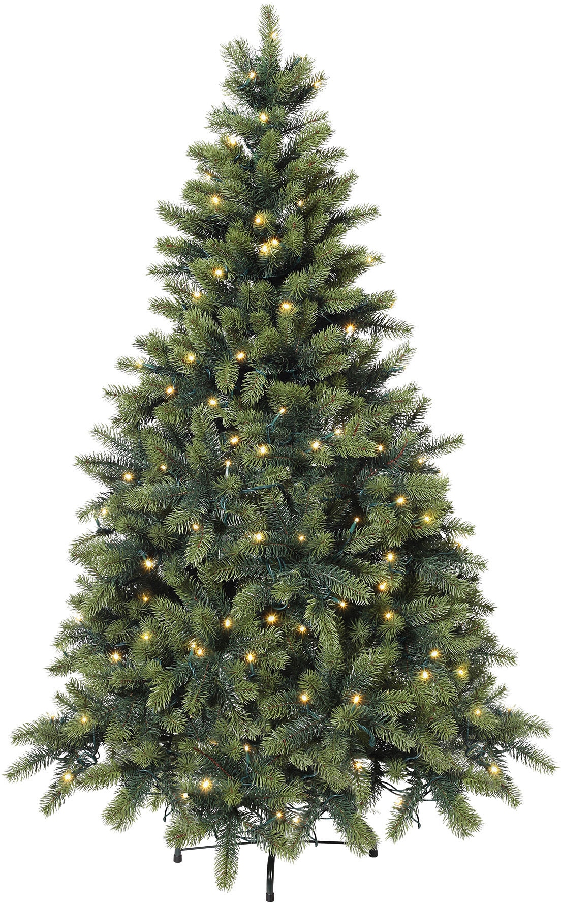 Creativ deco Künstlicher Weihnachtsbaum "Weihnachtsdeko, künstlicher Christbaum, Tannenbaum", mit LED-Lichterkette