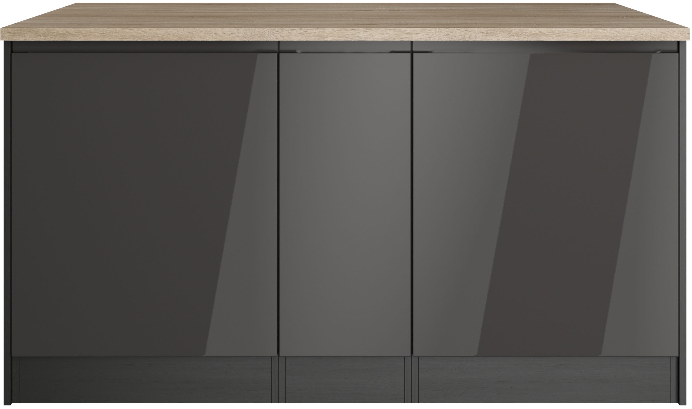 HELD MÖBEL Kücheninsel »Virginia«, Breite 153 cm, MDF-Fronten, Flaschenregal