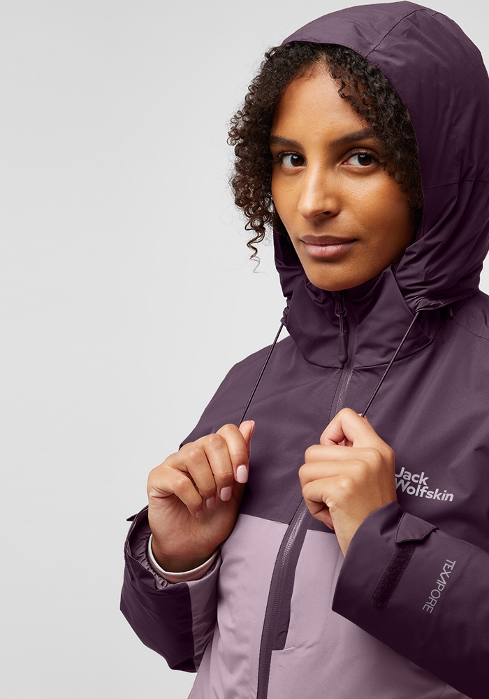 Jack Wolfskin 3-in-1-Funktionsjacke »HUNBERG 3IN1 JKT W«, mit Kapuze