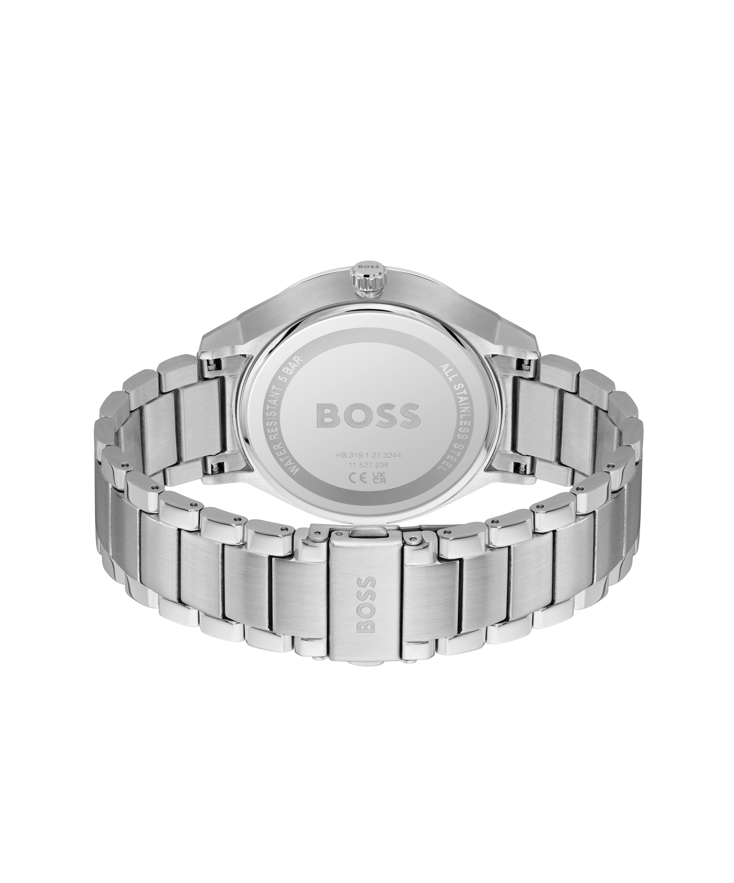 BOSS Multifunktionsuhr »TYLER« Quarzuhr, Armbanduhr, Herrenuhr, Edelstahlarmband, analog