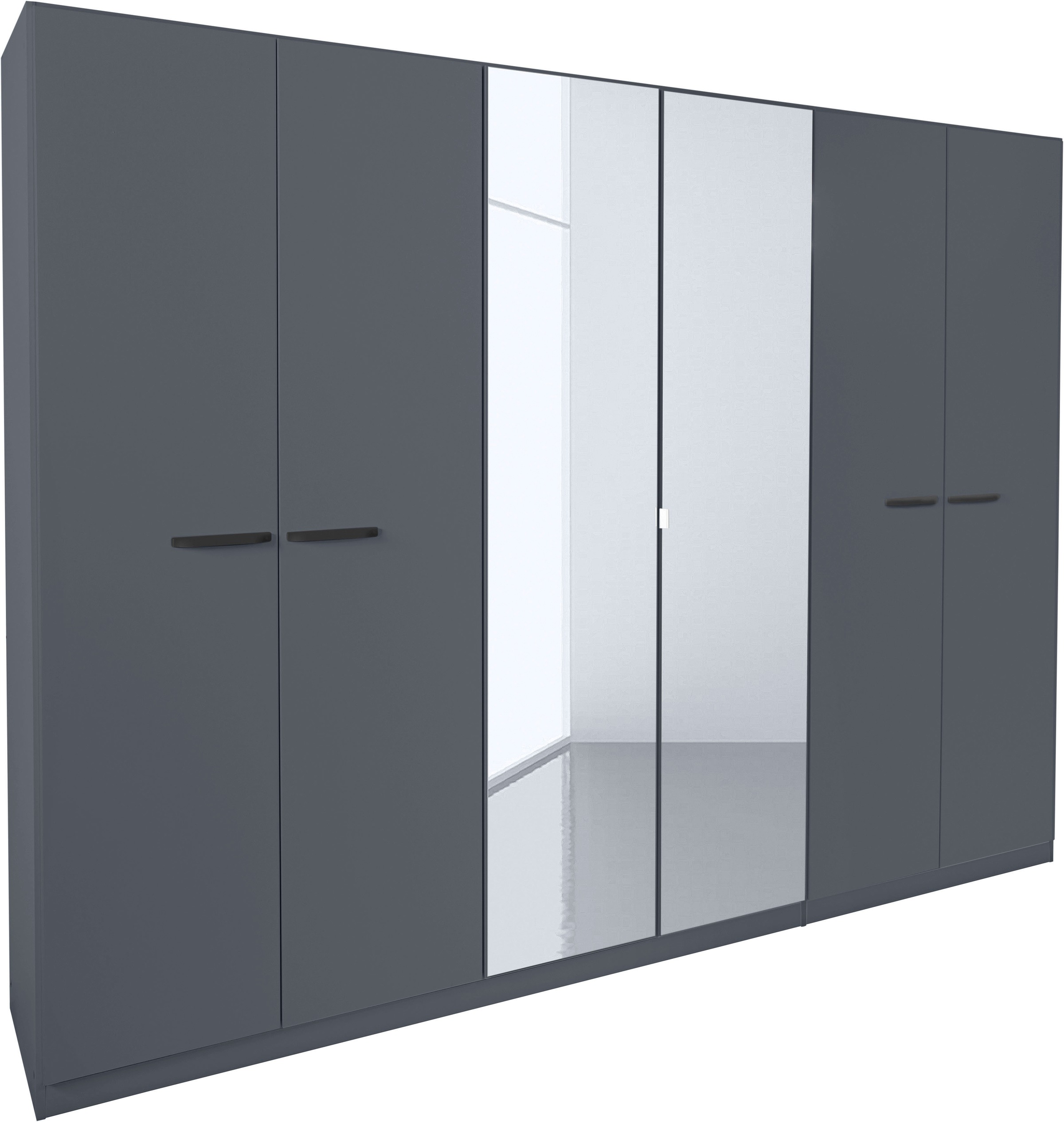 rauch Drehtürenschrank »Kleiderschrank Schrank Garderobe TOPSELLER OTELI inkl. Inneneinteilung«, (erhältlich in Breiten 91-360 cm, ab Breite 136cm inkl. Innenschubladen), mit zusätzlichen Einlegeböden, optional mit Spiegel MADE IN GERMANY
