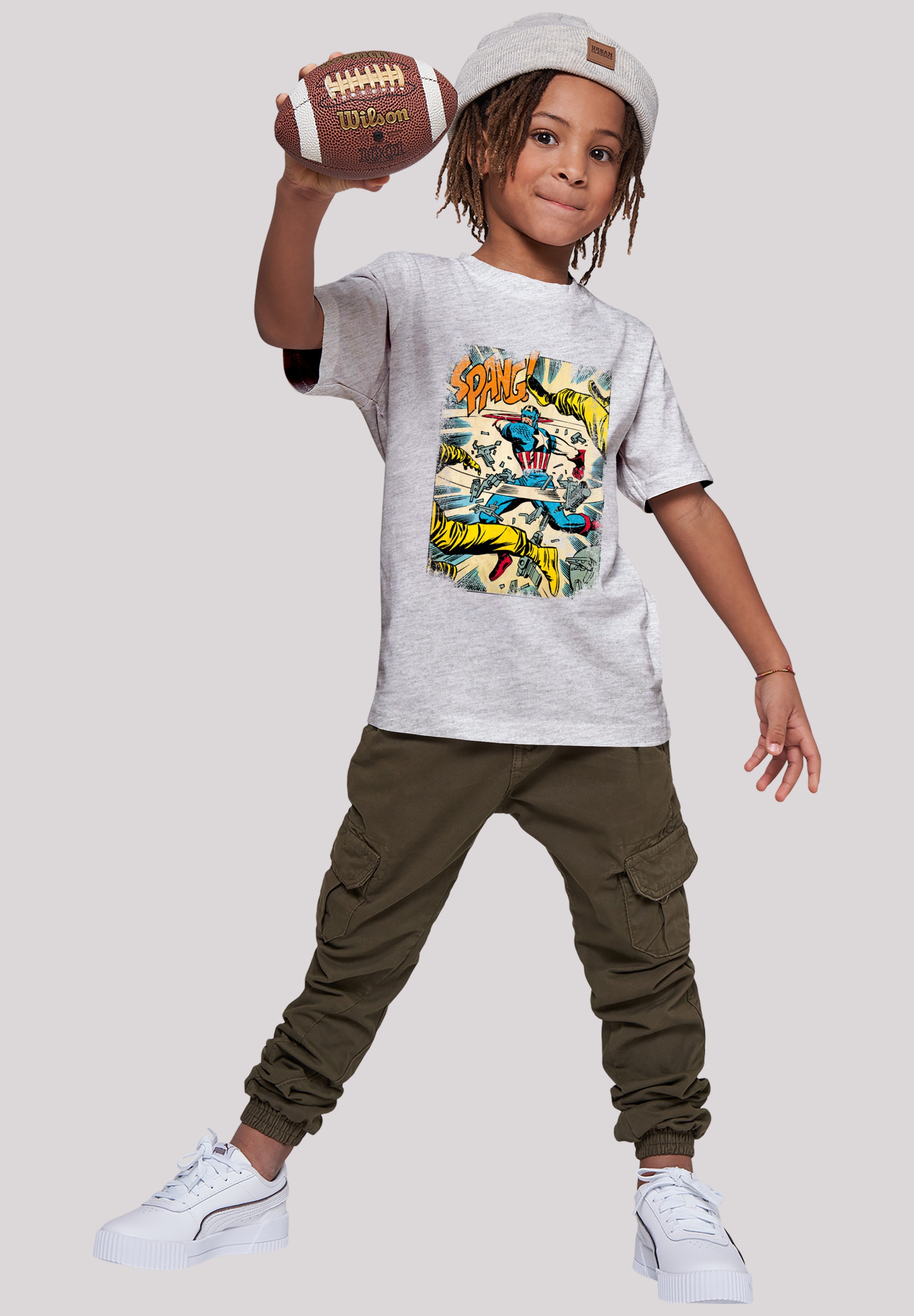 F4NT4STIC Kurzarmshirt »Kinder Captain | Tee«, Basic Spang Marvel with Kids America (1 bestellen BAUR tlg.)