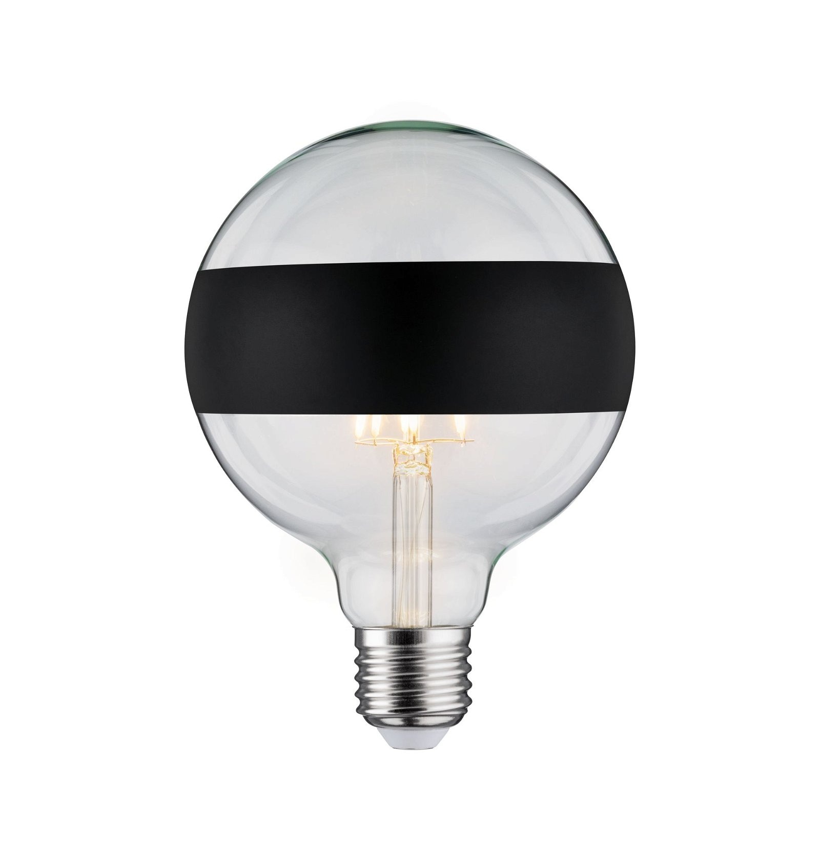 Paulmann LED-Leuchtmittel »G125 Ringspiegel 640lm 2700K 6,5W 230V schwarz  matt«, 1 St., Warmweiß | BAUR | Leuchtmittel