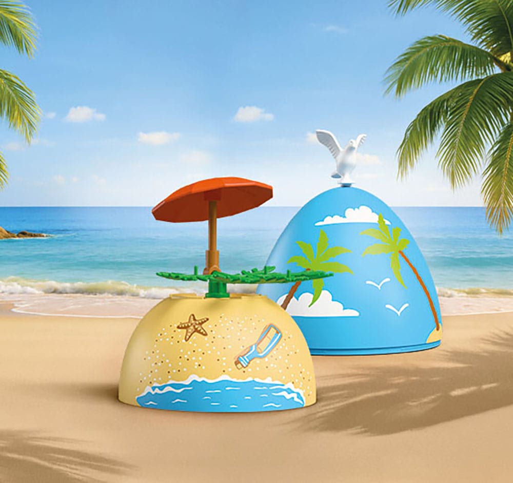 Playmobil® Konstruktions-Spielset »Spiel-Ei: Strandurlaub (72101), My Life«