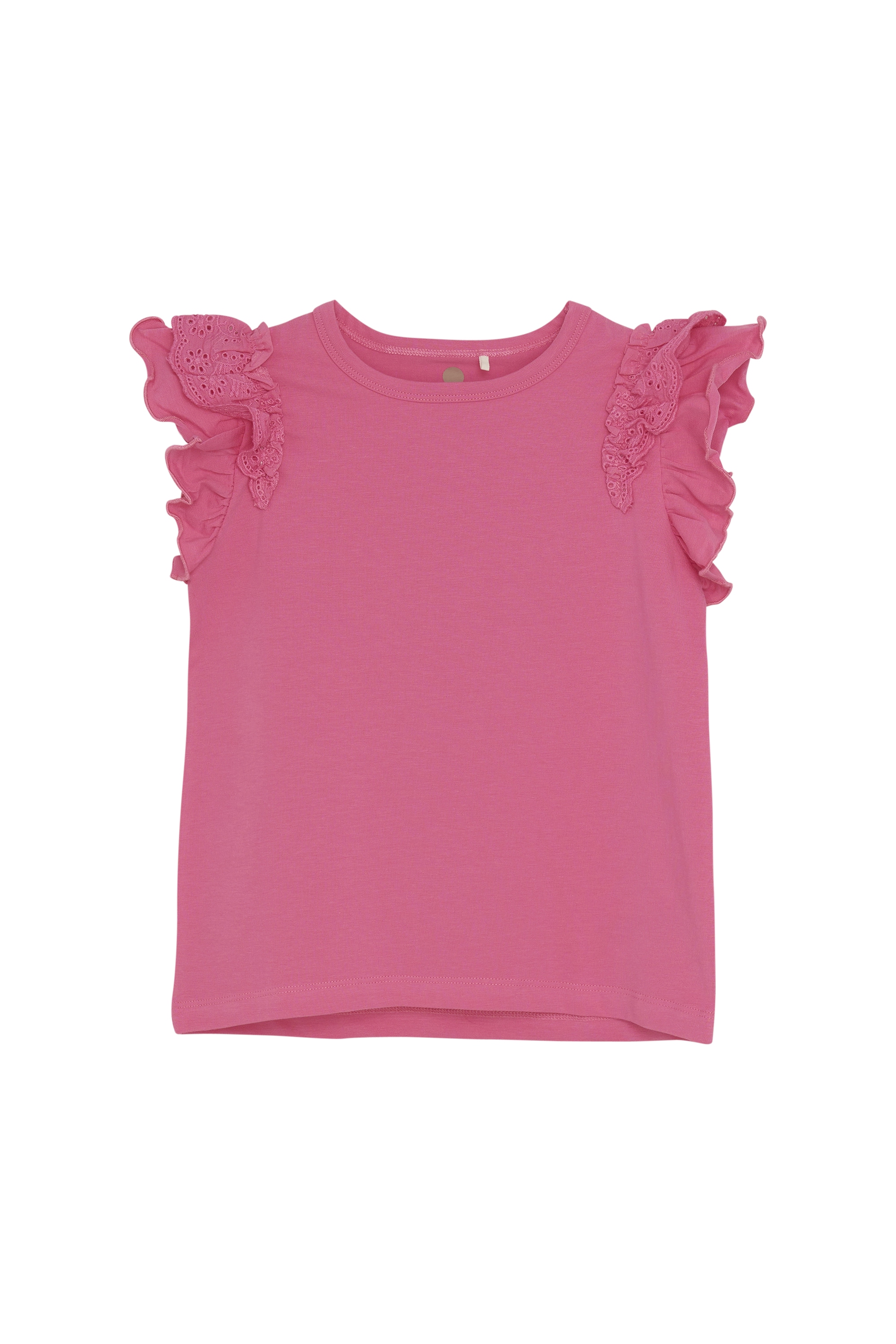 EN FANT Mädchen Shirttop "Shirttop ENT-shirt SS", pink, Gr. 122, Obermaterial: 95% Baumwolle CO. 5% Elasthan EL., Tops