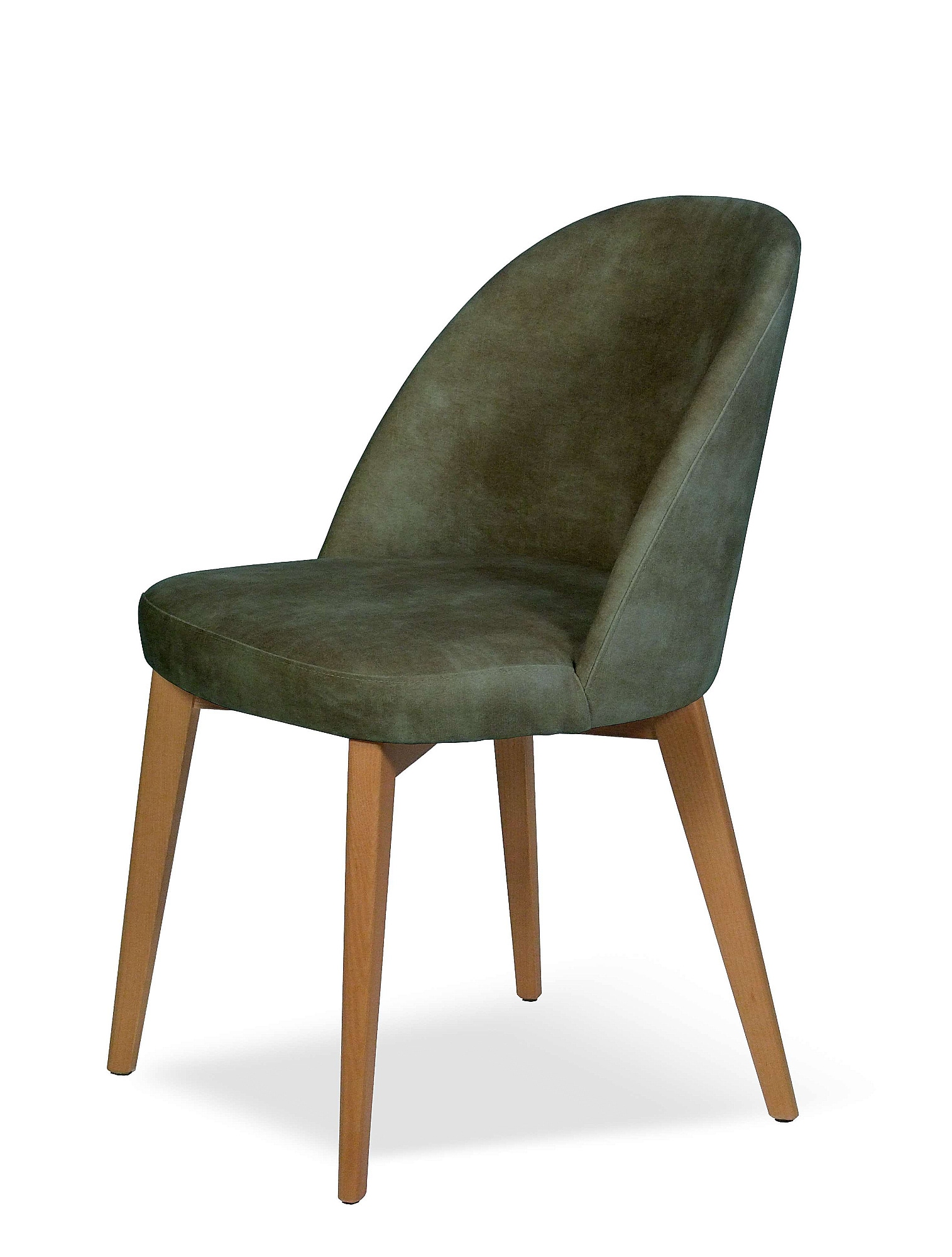 Home affaire 4-Fußstuhl »NUVOLA Stuhl,Armstuhl,Made in Italy,Massivholz,Samt,24 Farbvarianten« () 1 Stk.Esszimmerstuhl,schmutzabweisender Velours mit Wolkeneffekt