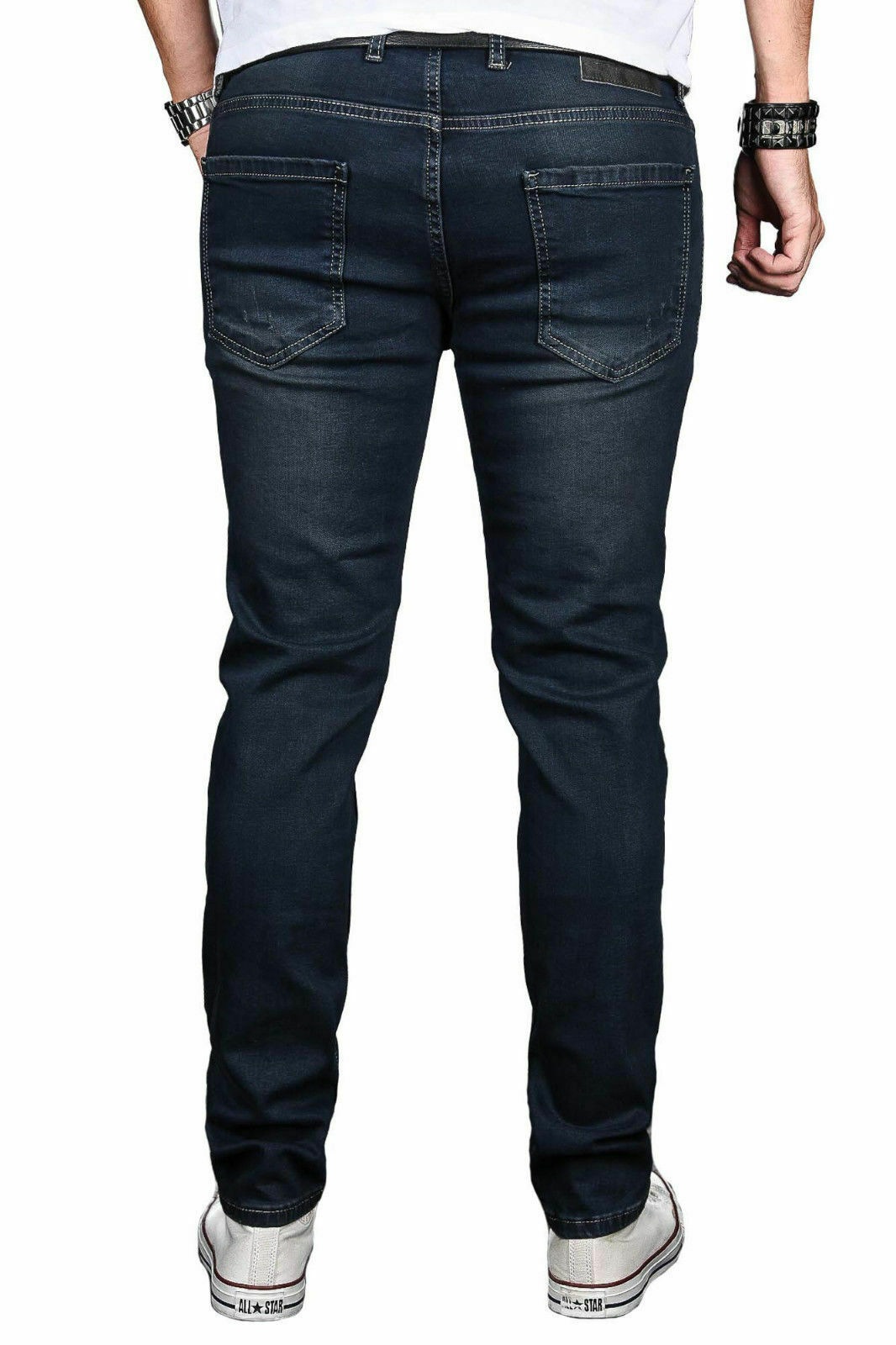 Alessandro Salvarini ASLuca Men's Slim Jeans Blue W30L32 3