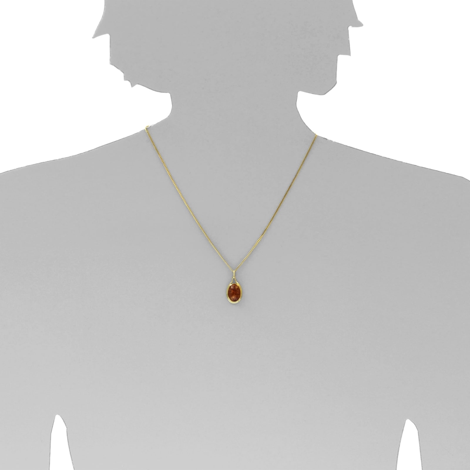 OSTSEE-SCHMUCK Kettenanhänger »- Marga - Gold 333/000 - Bernstein«