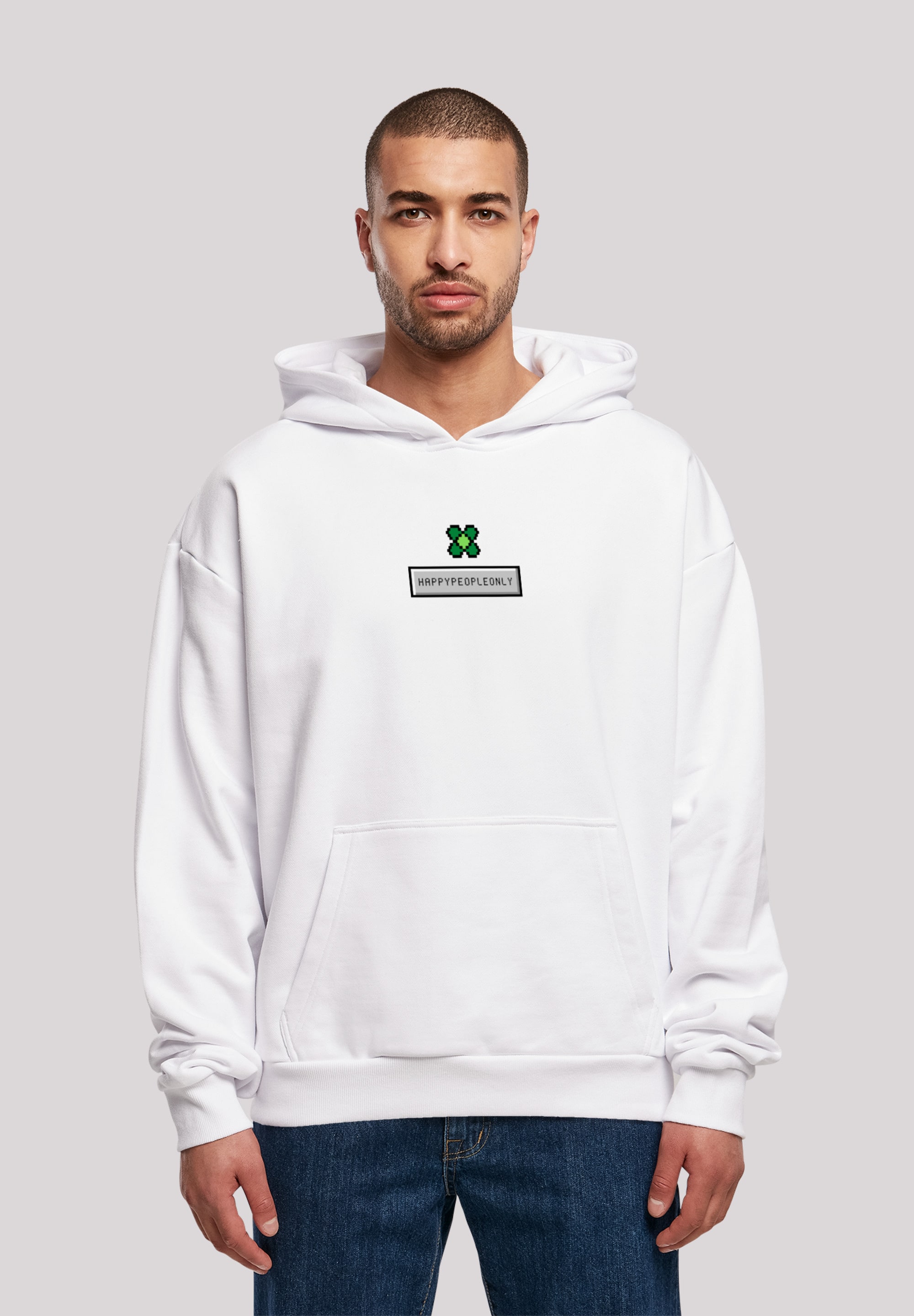 F4NT4STIC Kapuzenpullover »Silvester Happy New Year Pixel«, Print