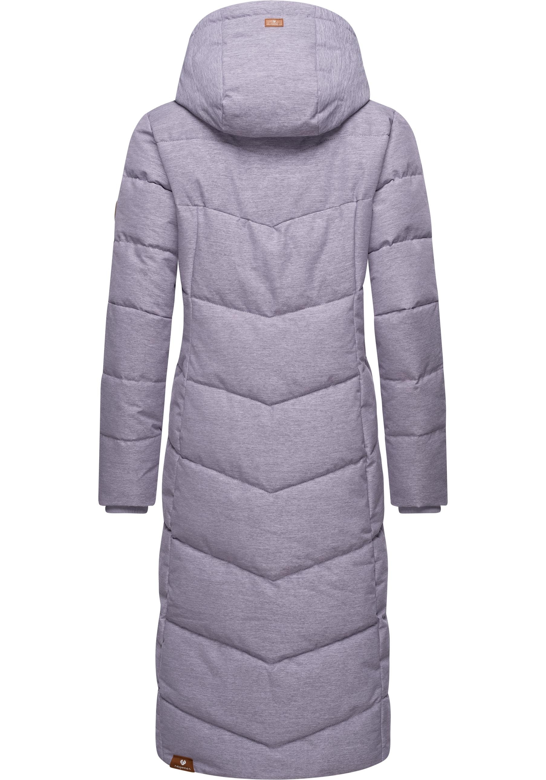 Ragwear Wintermantel »Pavla Long«, extralanger Winterparka mit Teddyfutter und Kapuze