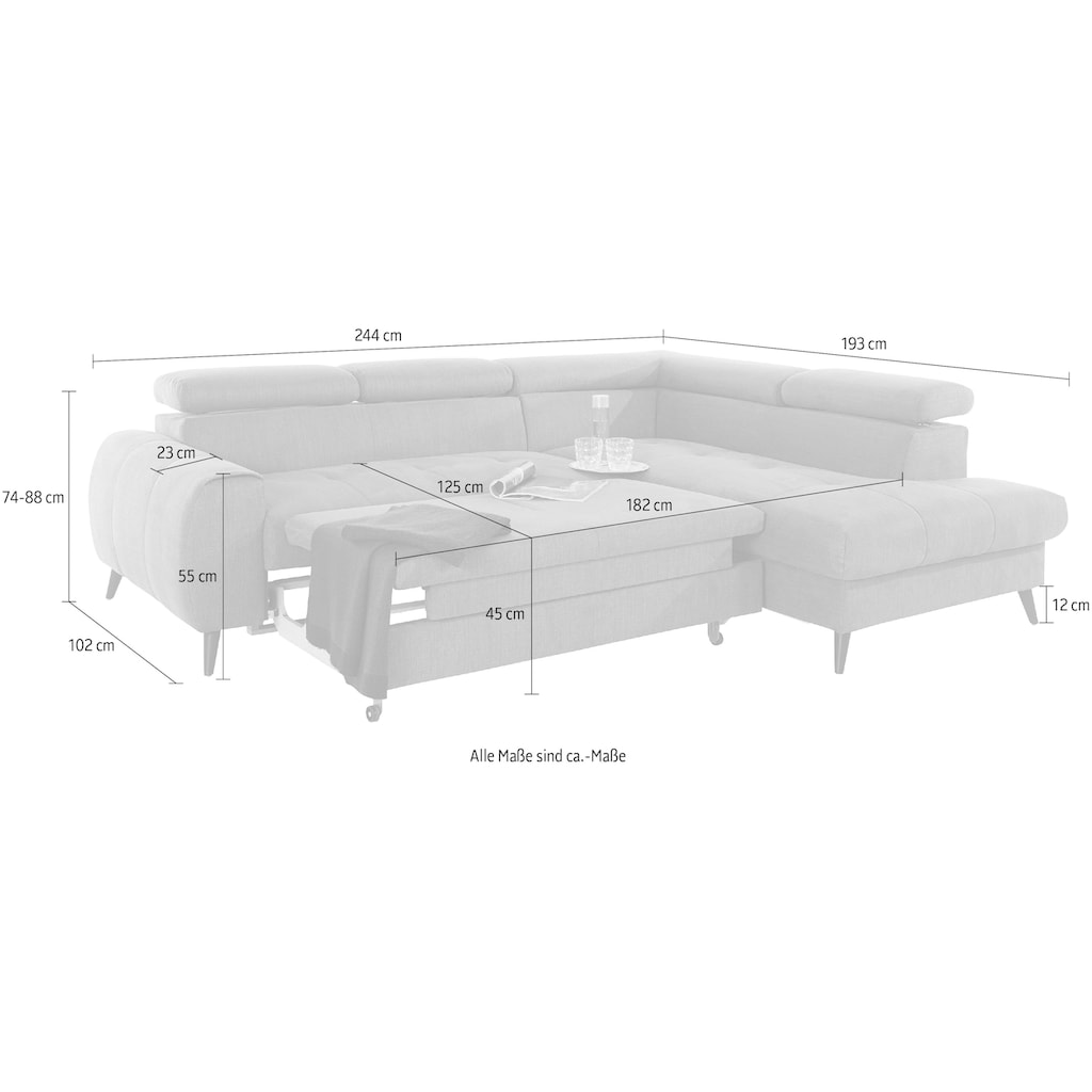 COTTA Ecksofa »Mia«