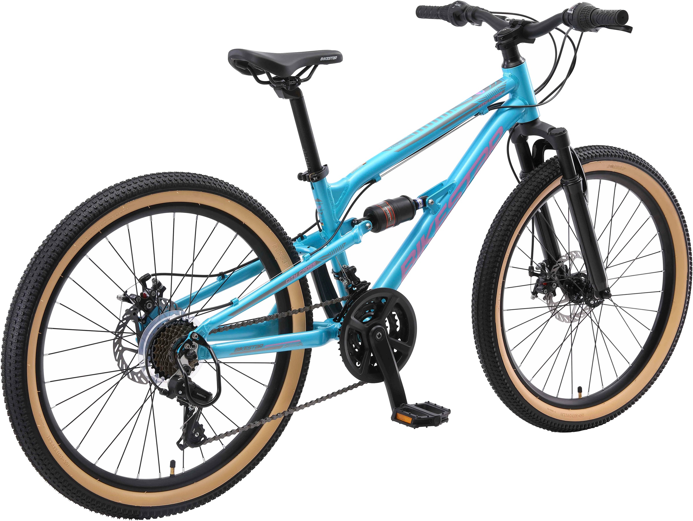 Bikestar Jugendfahrrad, 21 Gang, Shimano, RD-TY21 Schaltwerk, Kettenschaltung