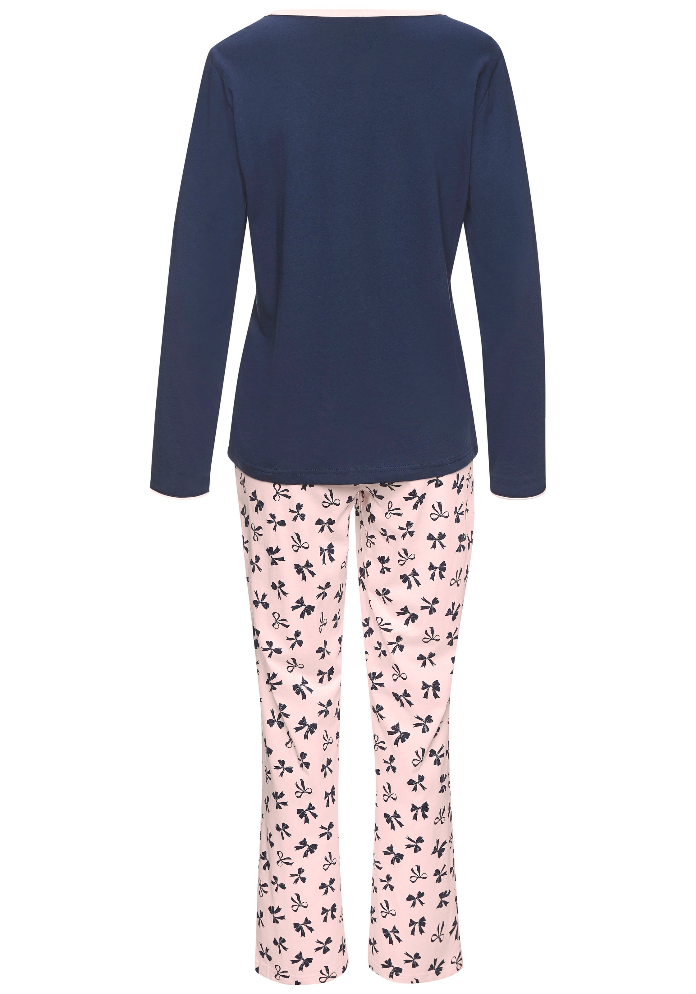 Thumbnail - Vivance Dreams Pyjama Set, 2 tlg. mit süßem Schleifenmuster