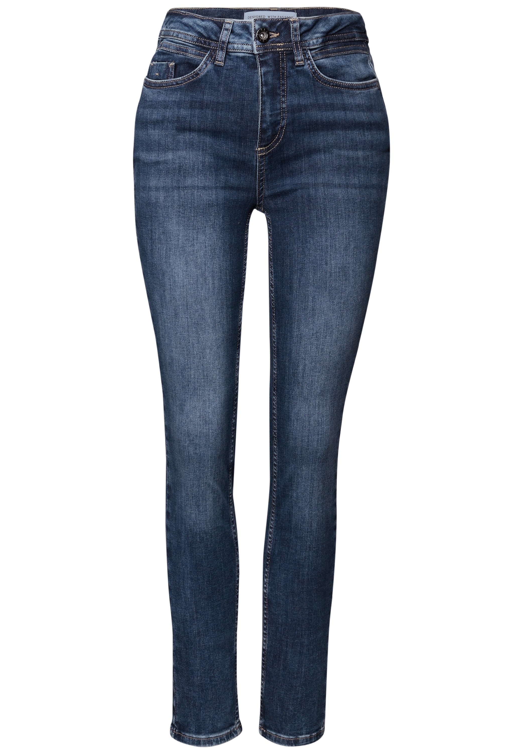 STREET ONE Slim-fit-Jeans, High Waist