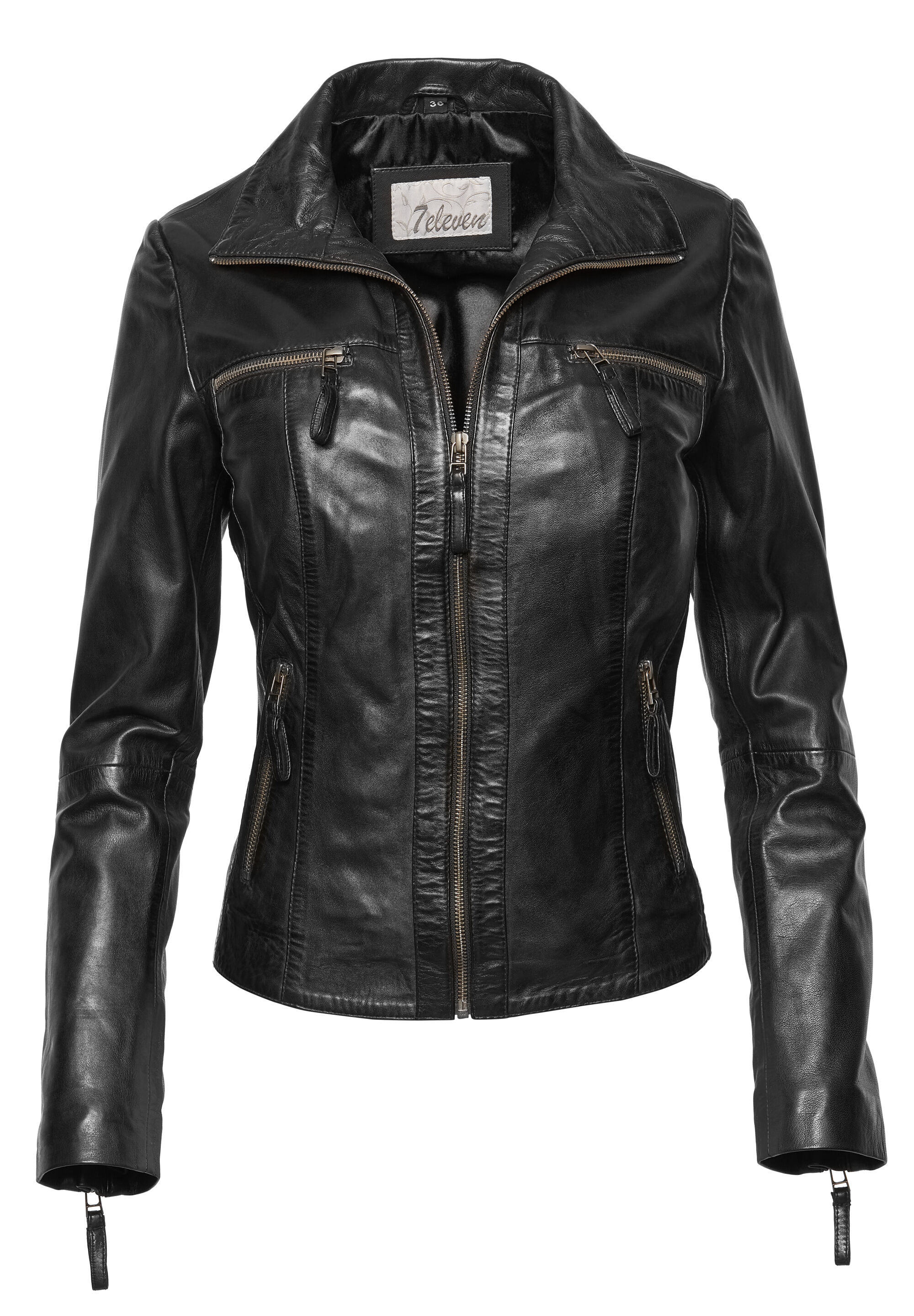 7eleven Bikerjacke "SENONA" ohne Kapuze im Uni-Design