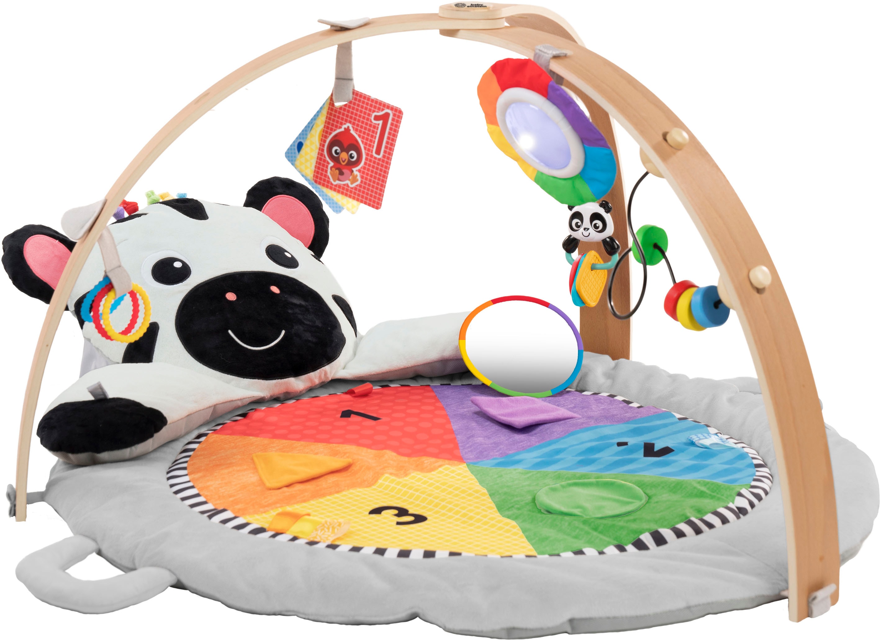 BABY EINSTEIN Baby Spielbogen "Zen's Activity Milestones Plush Gym"bunt, Holz, Kunststoff, Stoff, Spielbögen, mit Licht- und Sound