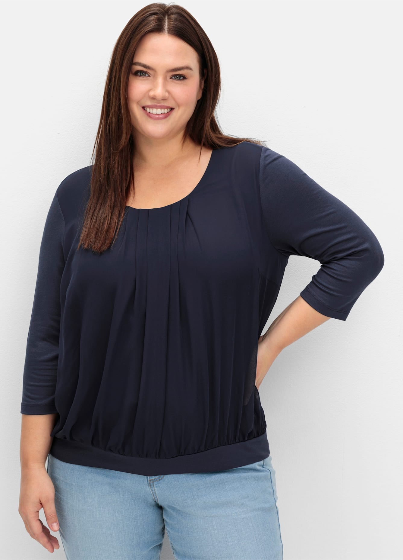 Sheego Blusenshirt "Blusenshirt", (1 tlg.) günstig online kaufen