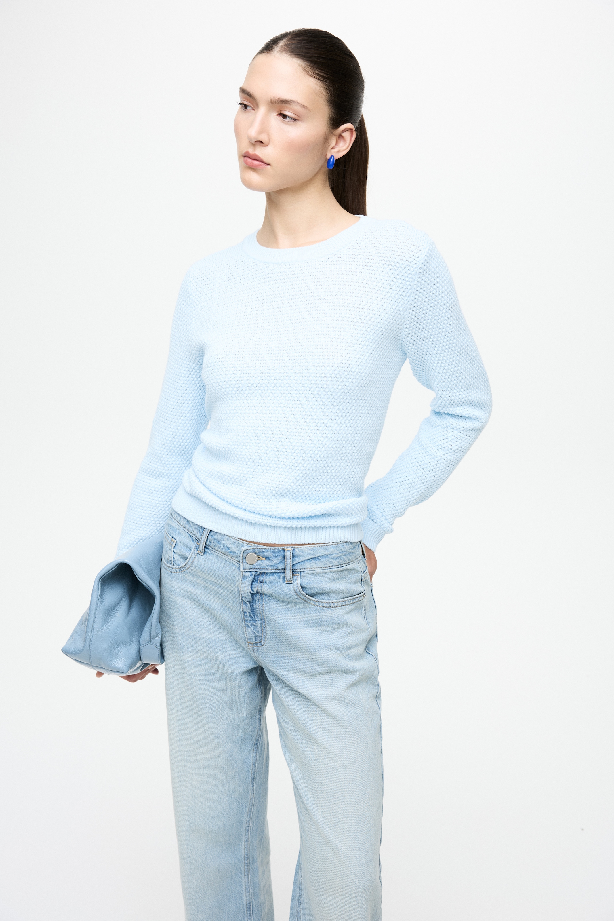 Vila 1100000002199 »VIDALO O-NECK L/S KNIT TOP- NOOS« Baumwolle, regular fit