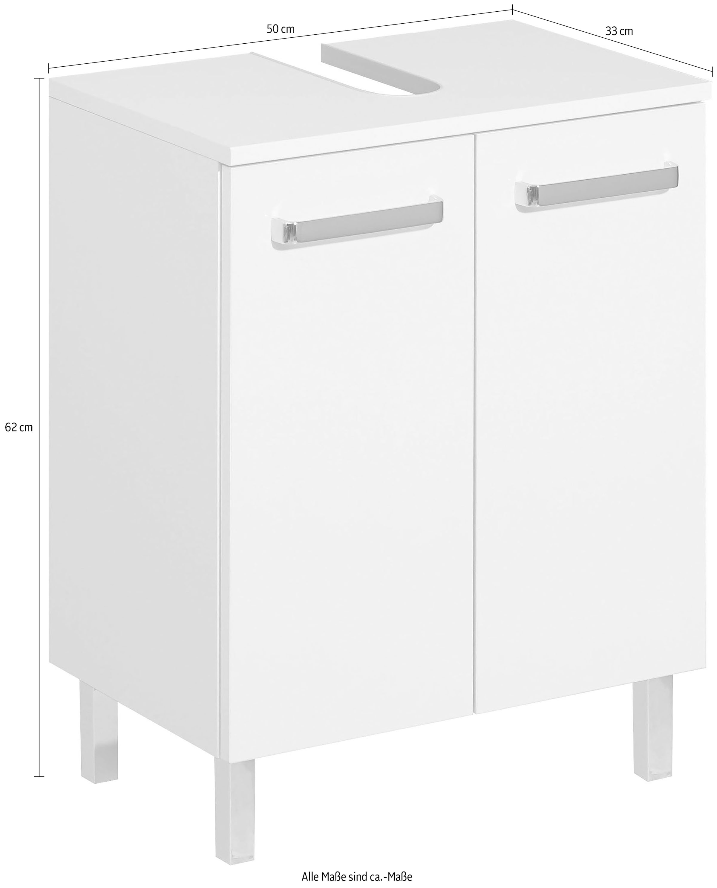 PELIPAL Waschbeckenunterschrank »Quickset 312«, 50 Badmöbel, Breite | kaufen cm BAUR