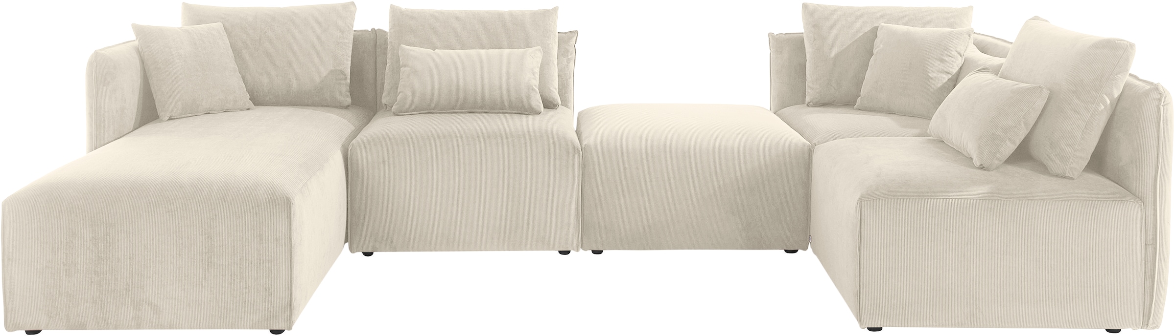 OTTO home Wohnlandschaft "Nöre U-Form" 5 Teile, in vielen Bezugsqualitäten günstig online kaufen