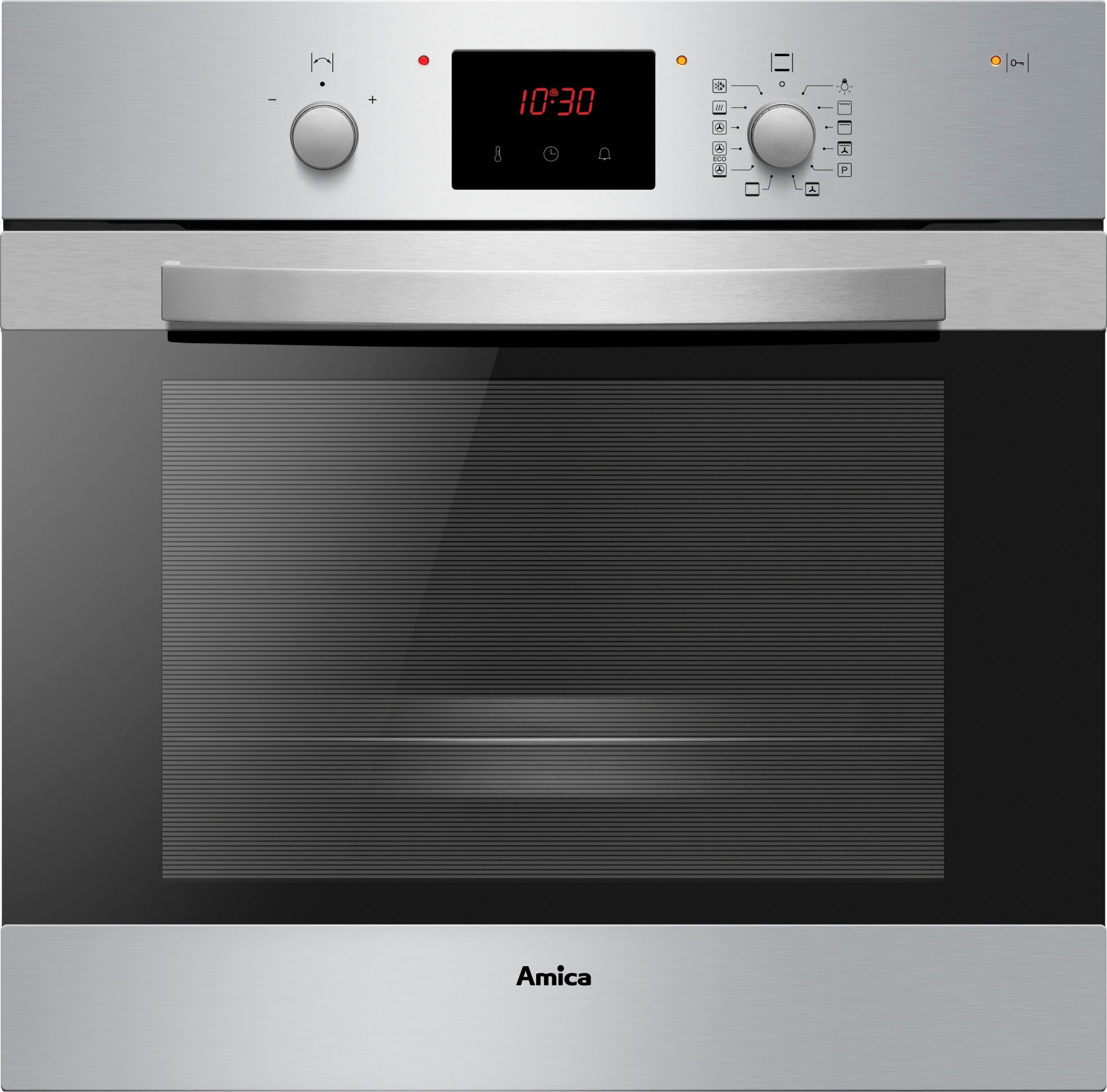 Amica Backofen  »10223.3eEHiTsrPrDJX EBP 13624 E«, mit Teleskopauszug nachrüstbar, Pyrolyse-Selbstreinigung