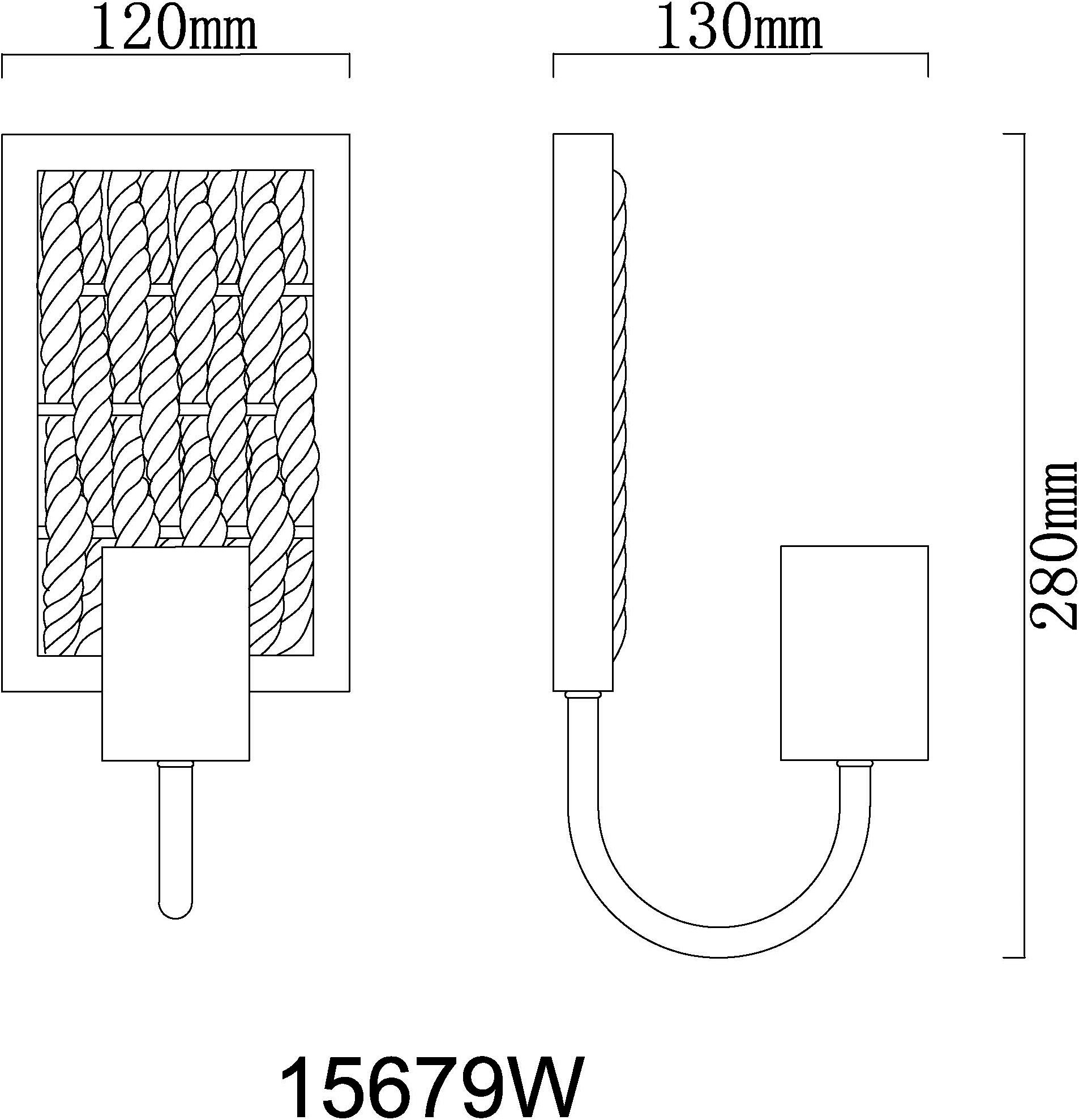 GLOBO LIGHTING Wandleuchte »HALIA« E27 1 Stk. Wandleuchte für Flur & Wohnzimmer schwarz
