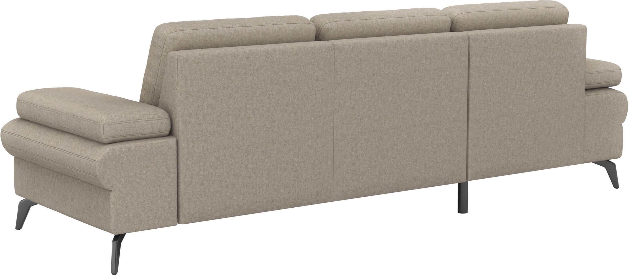 sit&more Ecksofa »Morris Jubi L-Form«, inkl. Armteilfunktion und 1 Zierkissen, wahlweise mit Bettfunktion