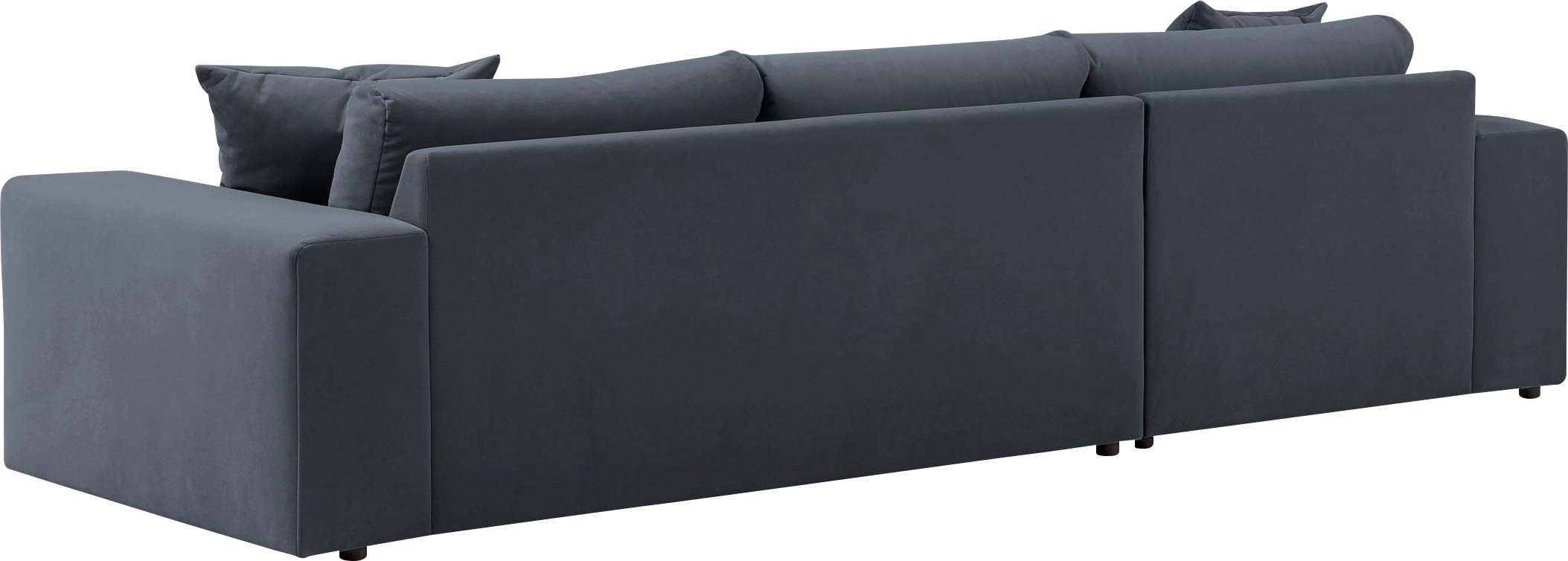 andas Ecksofa »SLEETLAND XXL in Samtvelours oder Vintage-Leder-Optik, L-Form,«, besonders groß und bequem