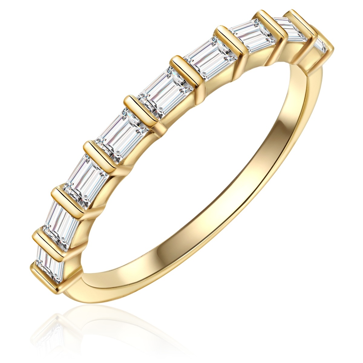 GLANZSTÜCKE MÜNCHEN GSM1151 Bandring Gelbgold Größe 50 2
