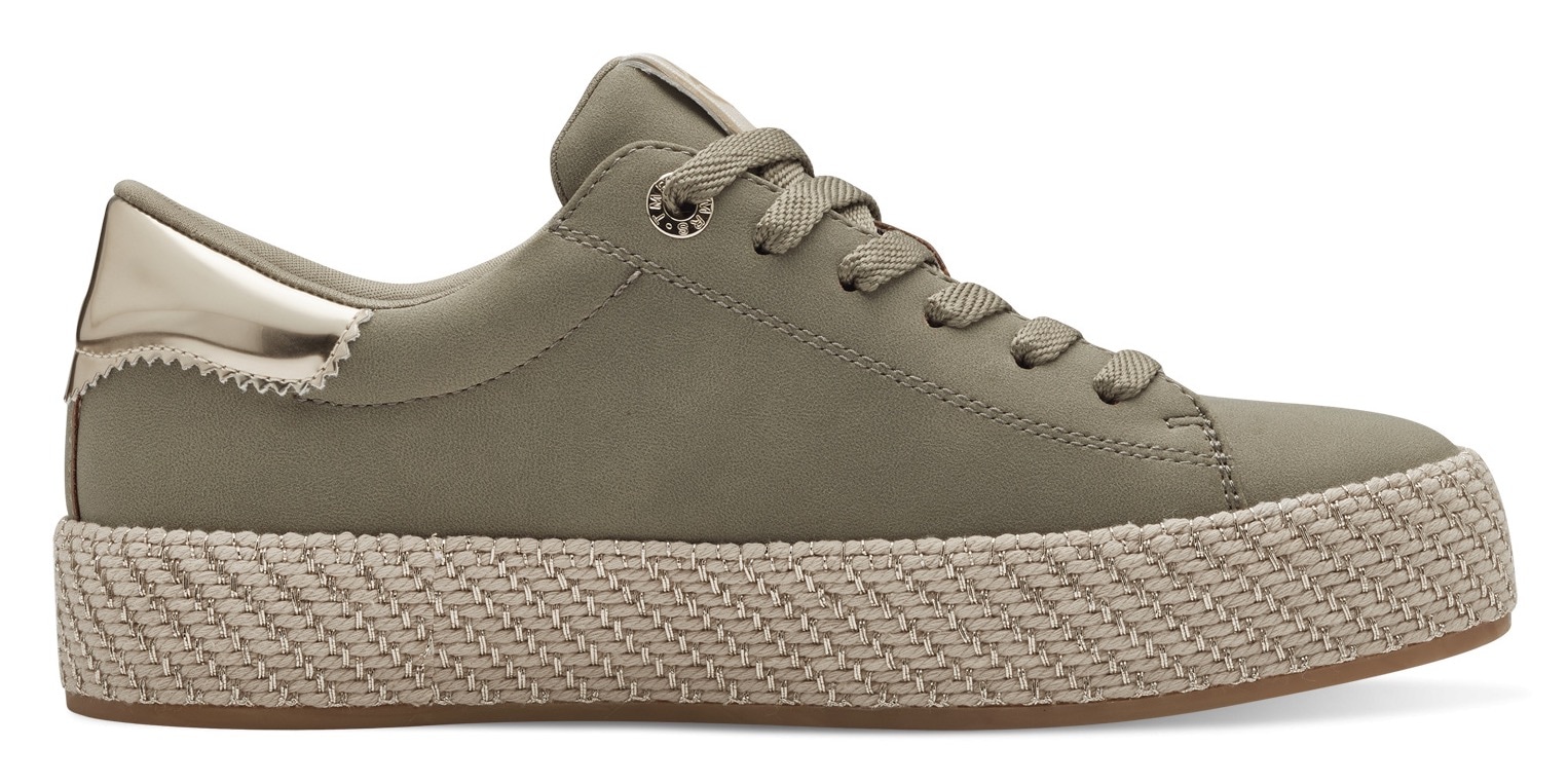 Tamaris Plateausneaker, Freizeitschuh, Halbschuh, Schnürschuh mit Textilkordel am Plateau