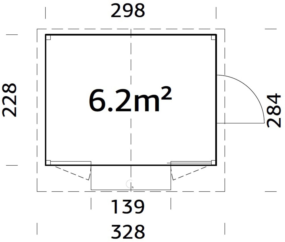 Palmako Gartenhaus »Marian, klappbarer Marktstand« verschiedene Farben