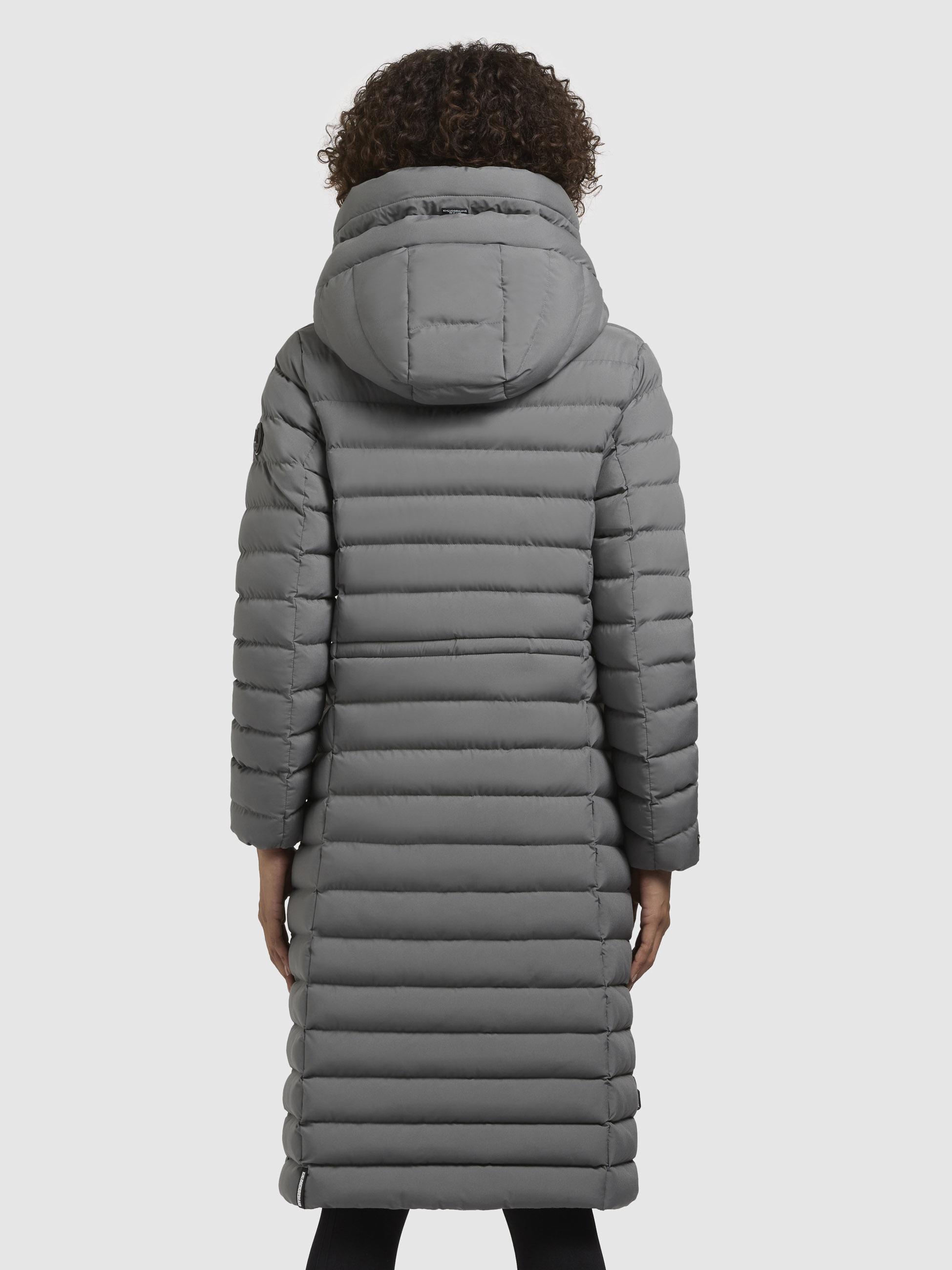 Thumbnail - khujo Steppjacke "Imes-YM", mit Kapuze, Steppmantel mit hohem Kragen und silbrig glänzendem Innenfutter