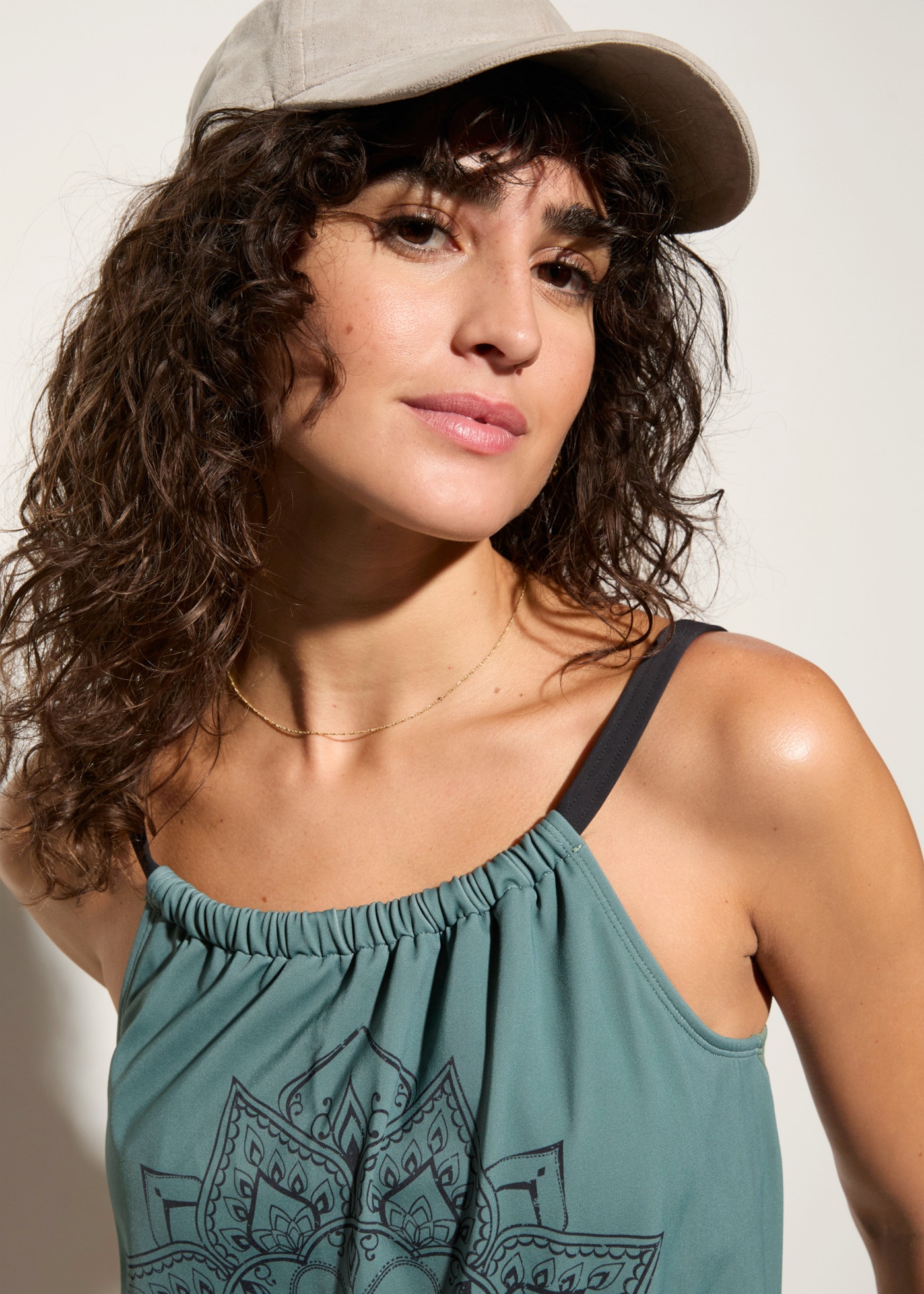 bonprix Tankini Set,  mit auffälligem Druck, sportlicher Stil, aus Polyamid und Elasthan
