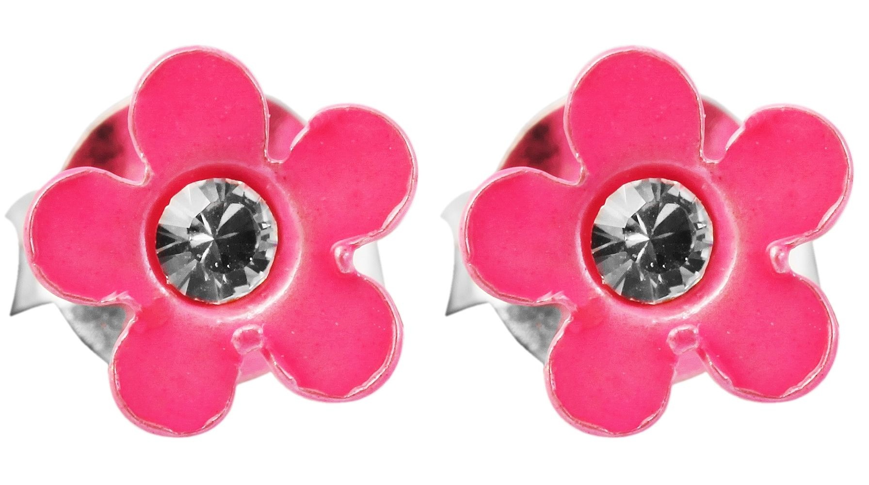 Adelia´s Paar Ohrhänger "Ohrringe – Ohrstecker aus 925 Silber mit Strass Steinchen" Ein stilvolles Geschenk für besondere Momente