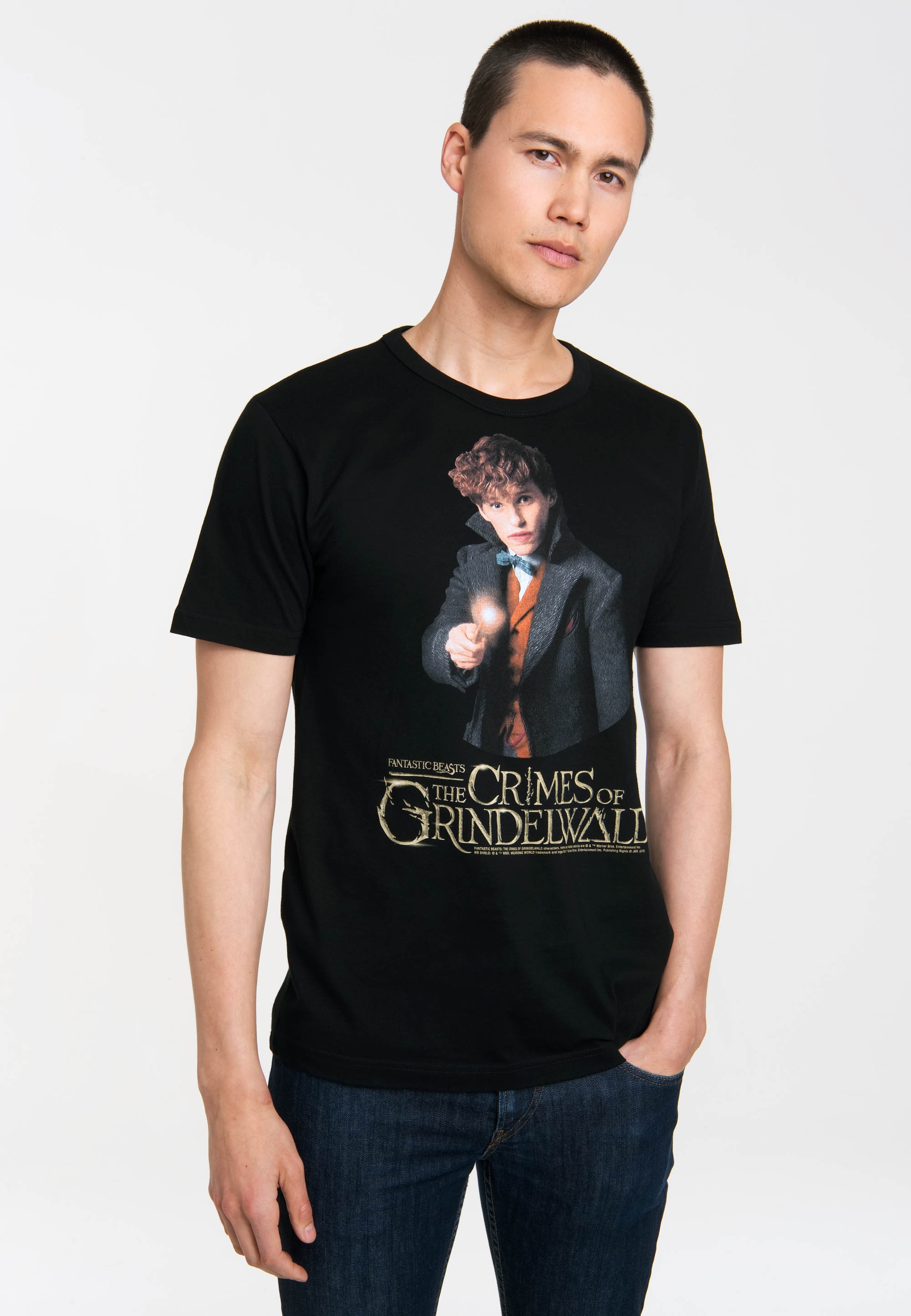 LOGOSHIRT T-Shirt "Newt Scamander", mit Phantastische Tierwesen-Frontprint günstig online kaufen