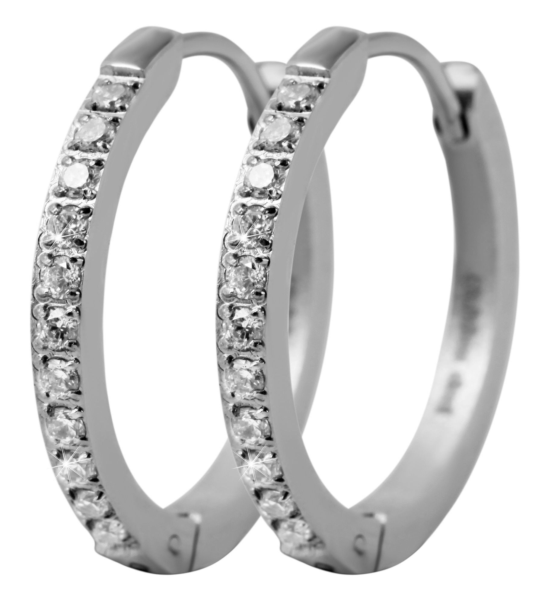 Adelia's Hoop Earrings Silver 20mm 2