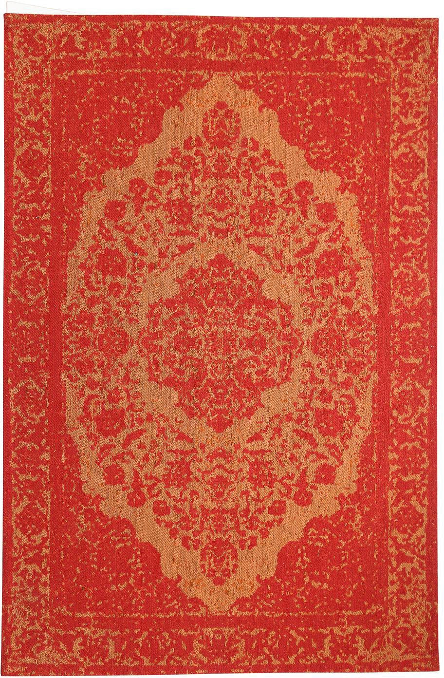 morgenland Designteppich "Medaillon Rosso 200 x 140 cm", rechteckig, Kurzflor