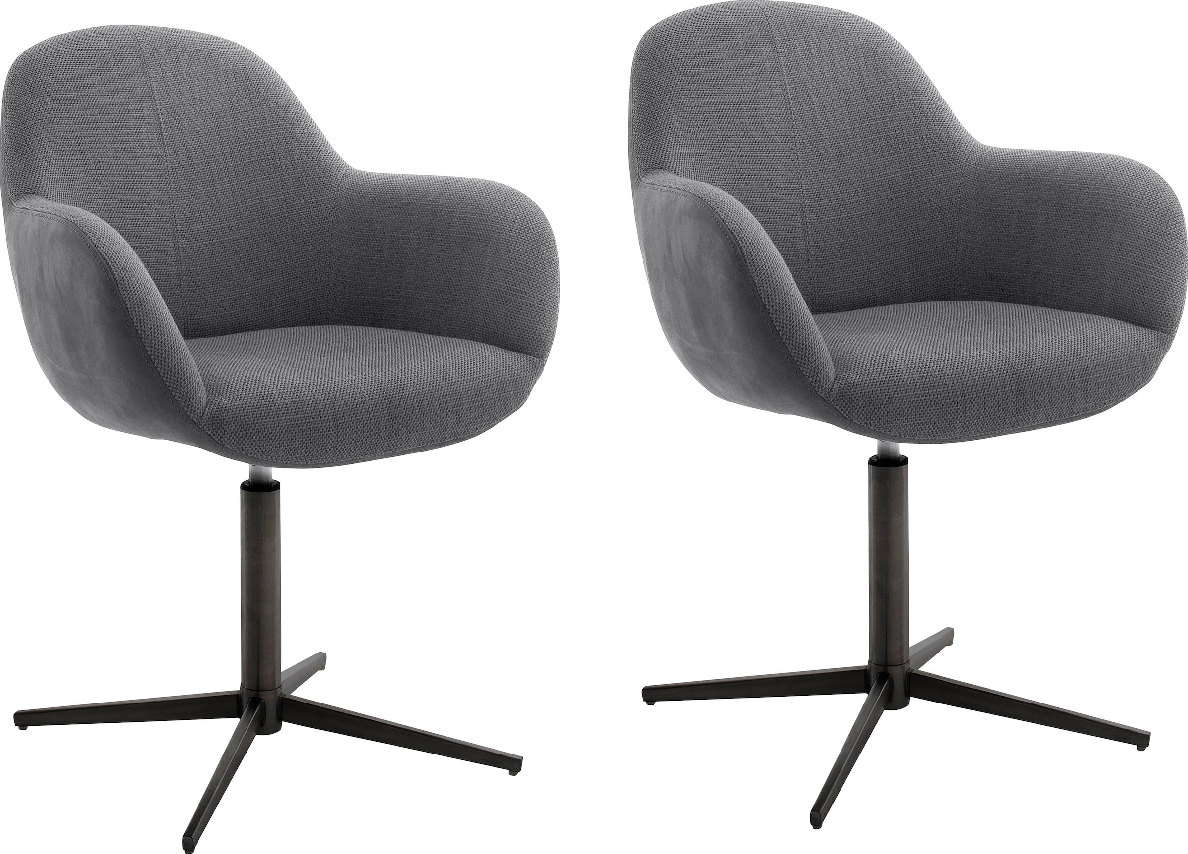 (Set), Black BAUR mit Stuhl | 360°drehbar 2 »Melrose«, Nivellierung Friday MCA Esszimmerstuhl furniture St.,