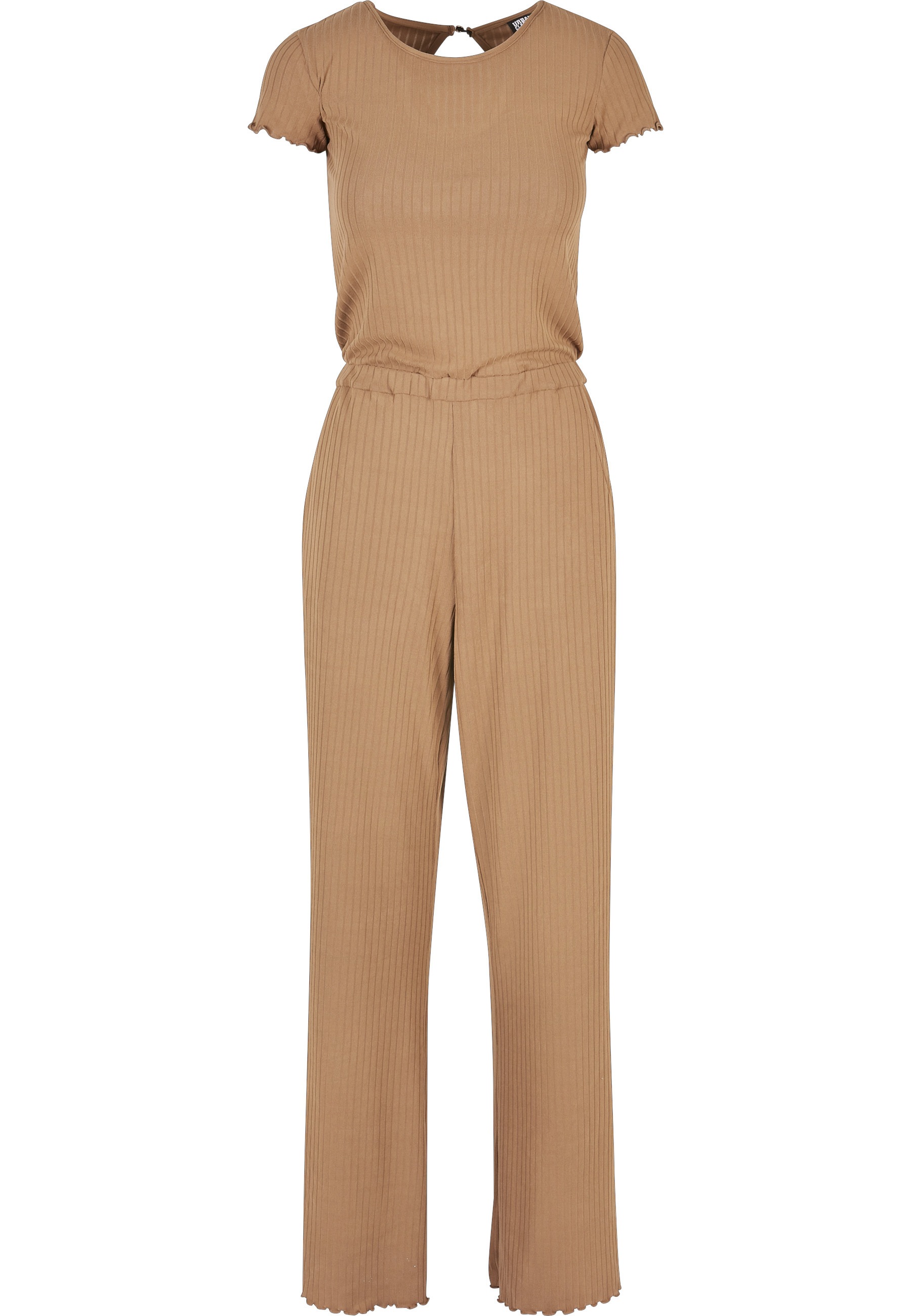 URBAN CLASSICS Jumpsuit »Urban Classics Damen Ladies Rib Wid Leg Jumpsuit« 1 Stk.