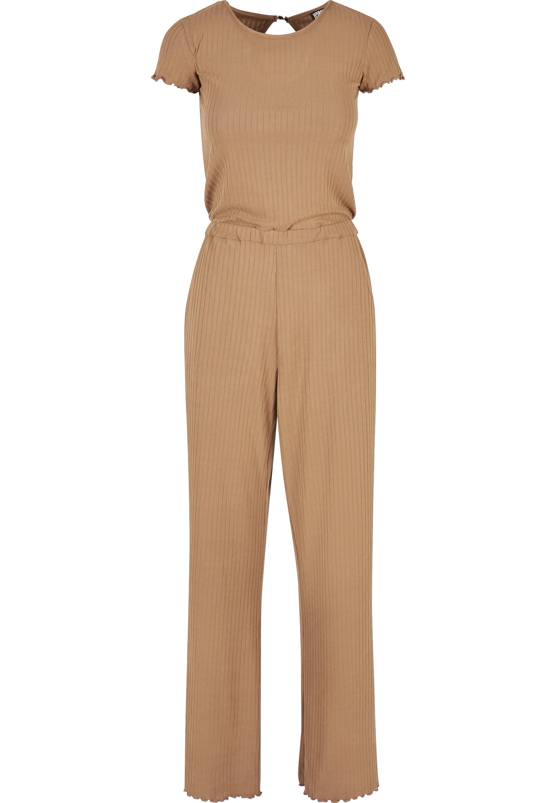 URBAN CLASSICS Jumpsuit "Urban Classics Damen Ladies Rib Wid Leg Jumpsuit" günstig online kaufen