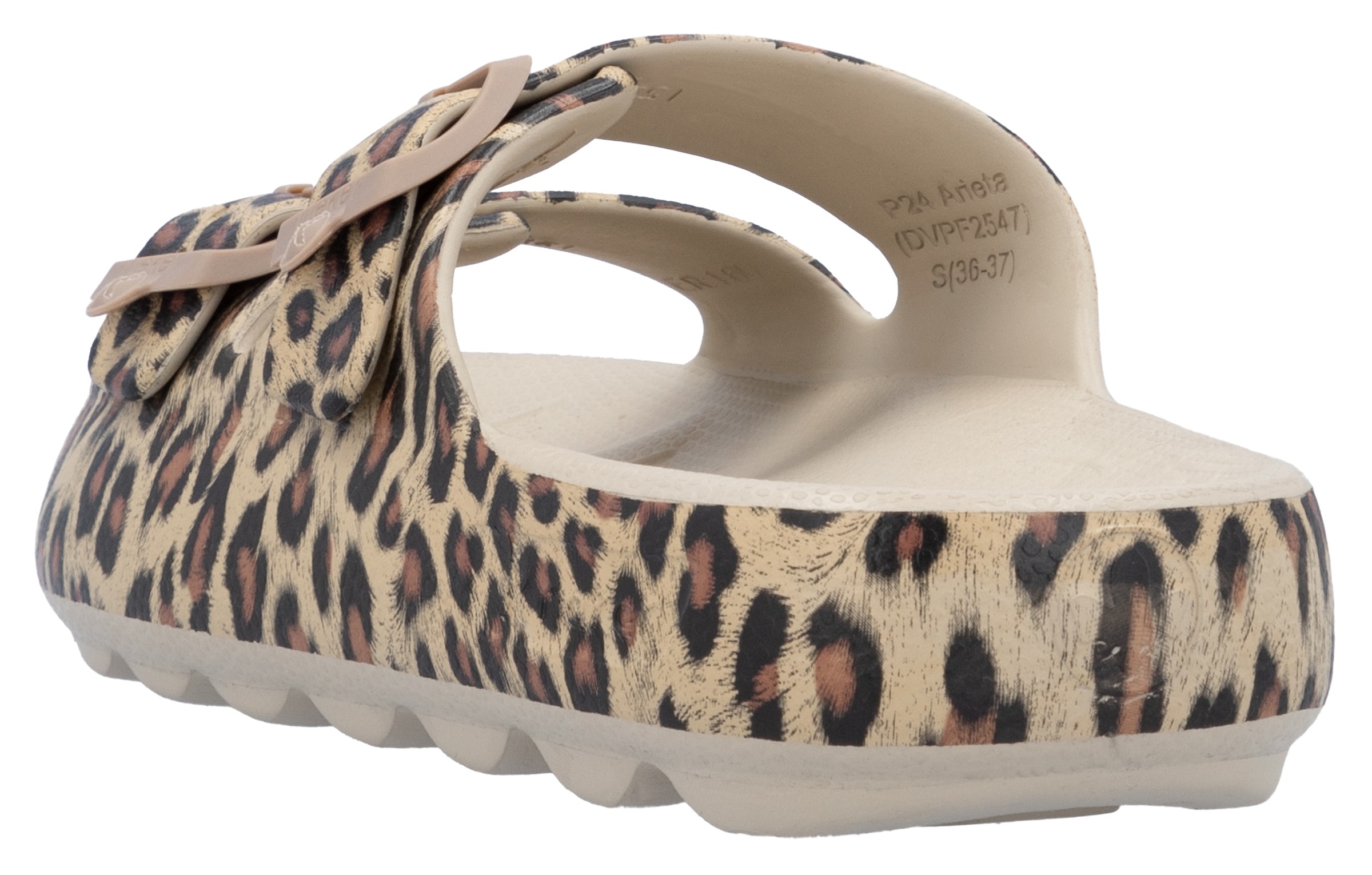 RIEKER Sport Pantolette, Sommerschuh, Strandschuh, Hausschuh mit zwei verstellbaren Schnallen
