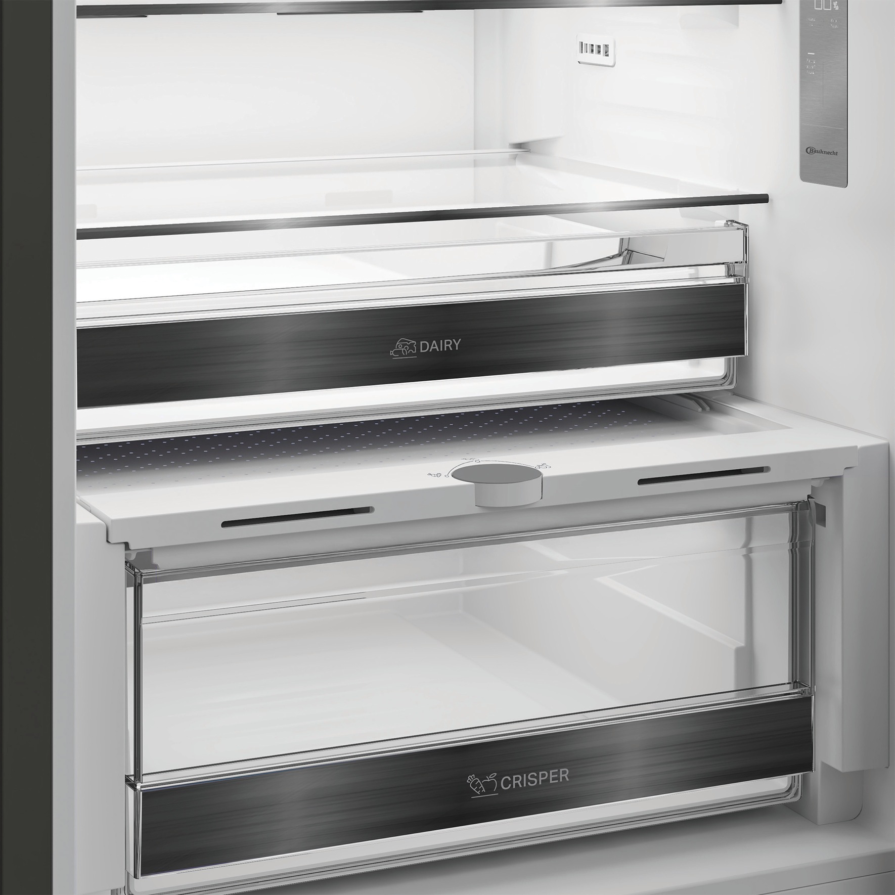 BAUKNECHT Kühl-/Gefrierkombination »KGDNF 20C IN« 203,5 cm hoch 59,5 cm breit FreshShield