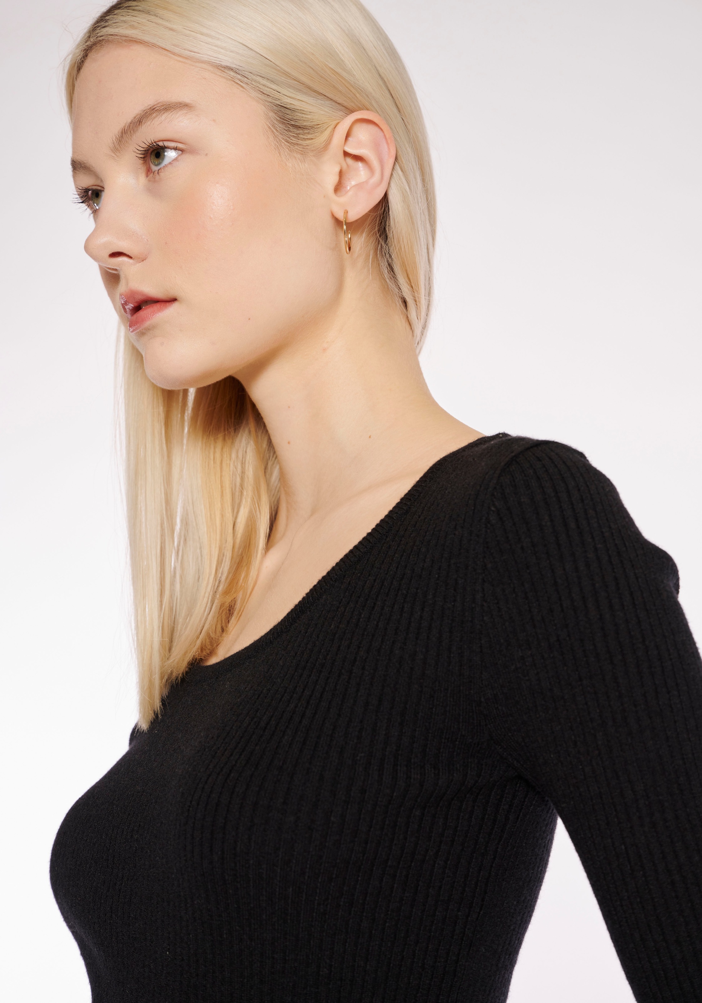 Haily's LS C SK Ru44na Women's Crew Neck Pullover Black/XL 3