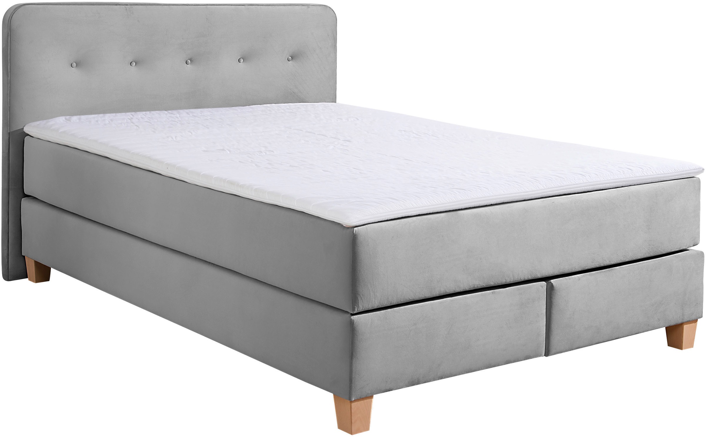Home affaire Boxspringbett "Fargo", inkl. Topper, in 3 Matratzenarten, in S günstig online kaufen