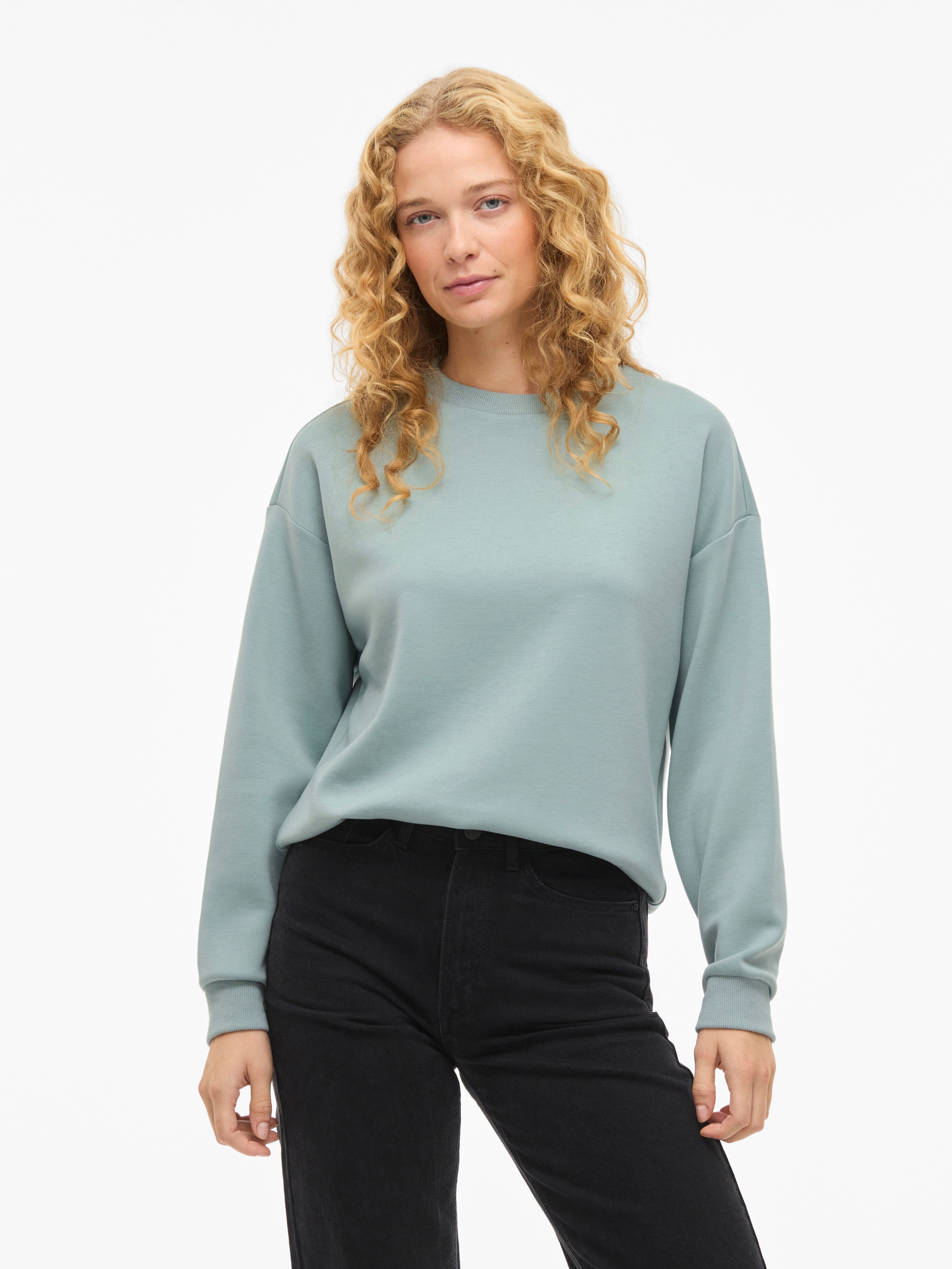 Vila "VISANDY L/S SWEAT TOP - NOOS", Viskosemischung, regular fit