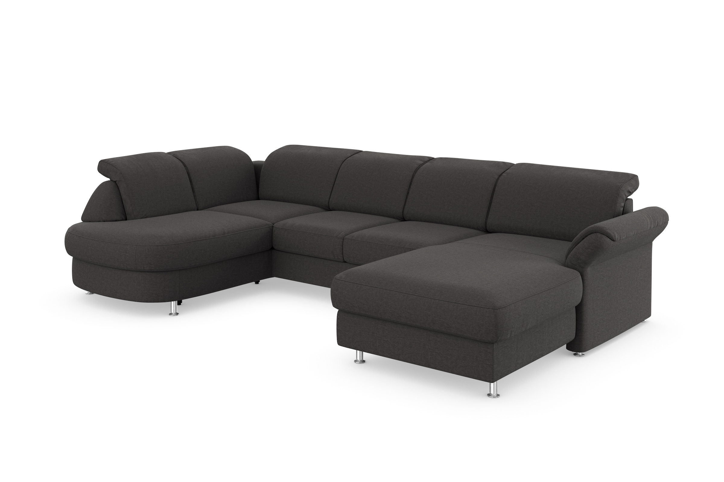 sit&more Wohnlandschaft »Apulia U-Form«, wahlweise Bettfunktion, Bettkasten und Kopf- und Armteilverstellung